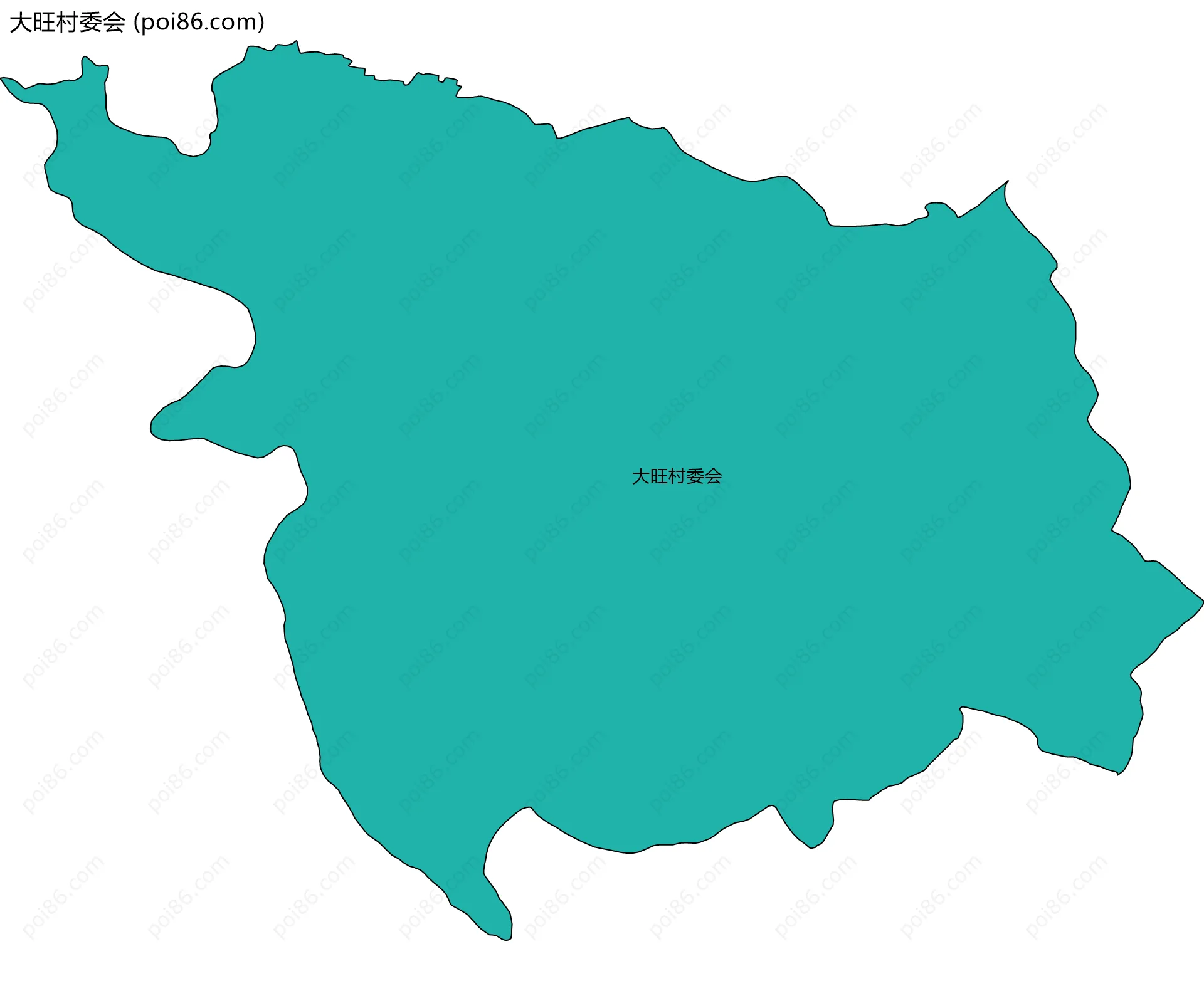 大旺村委会边界地图