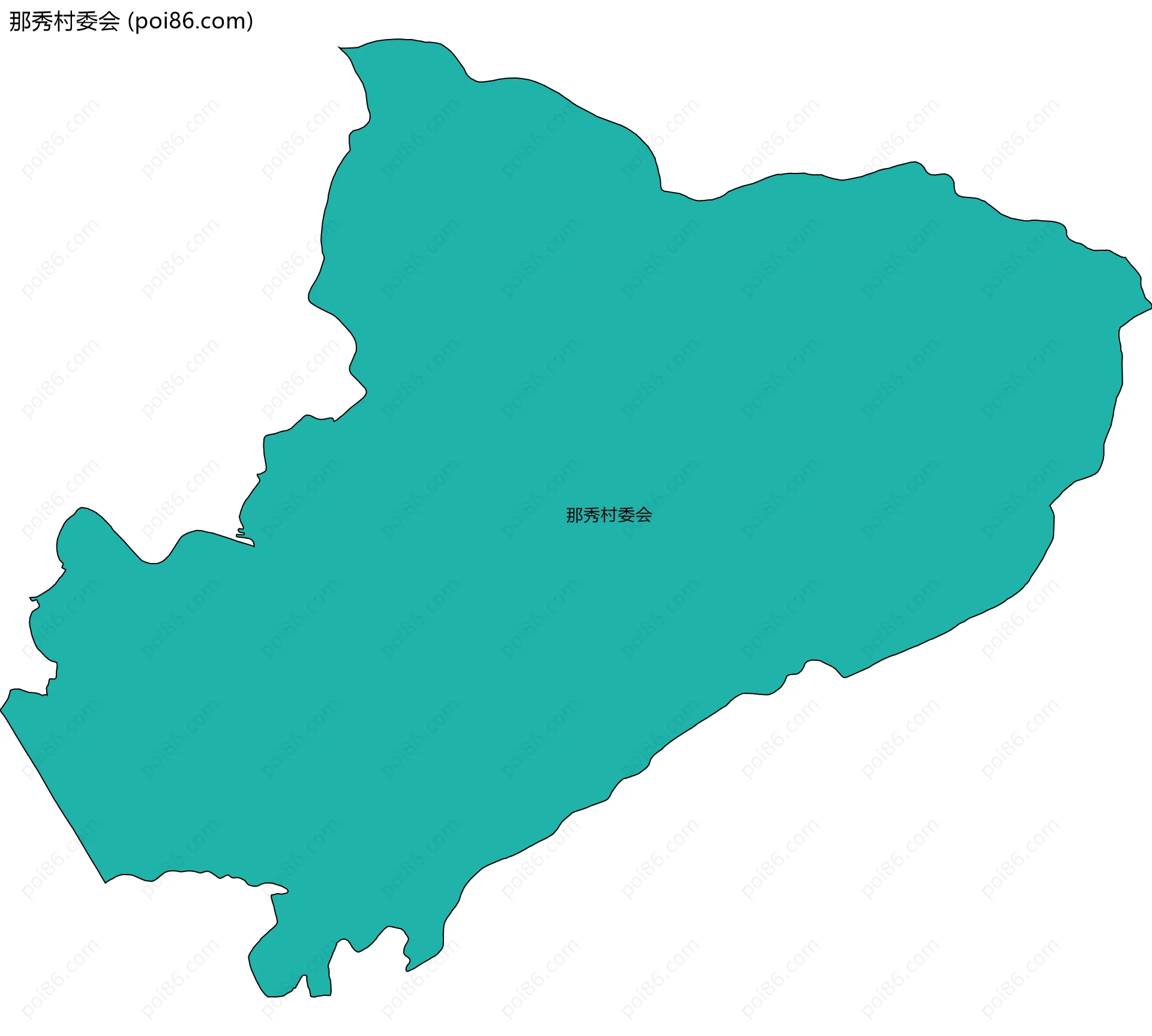 那秀村委会边界地图