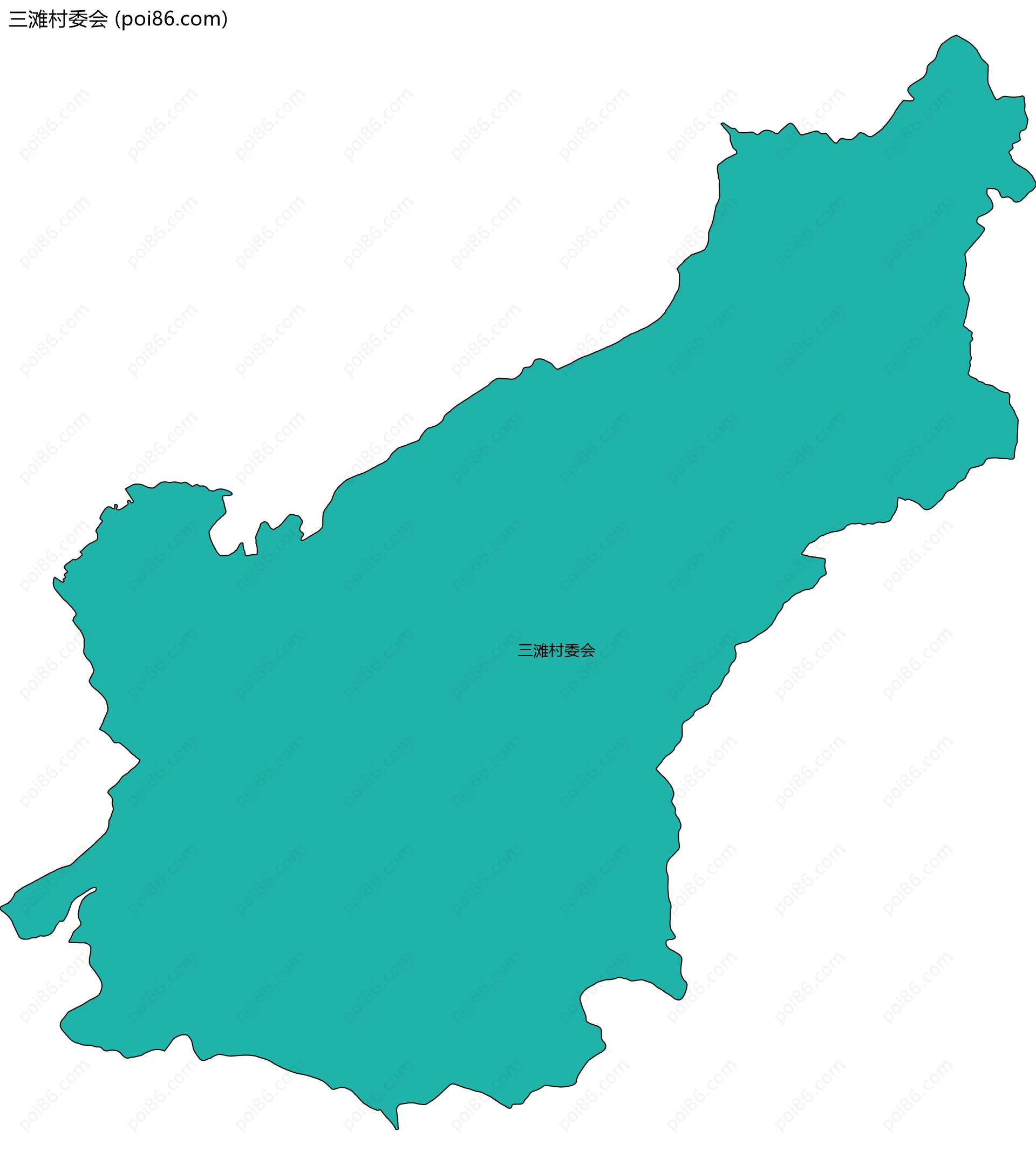 三滩村委会边界地图