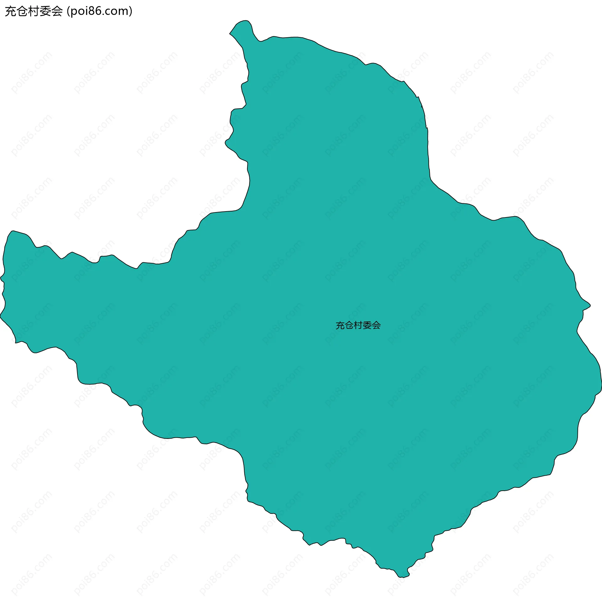 充仓村委会边界地图