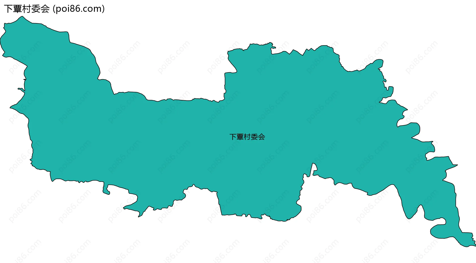 下覃村委会边界地图