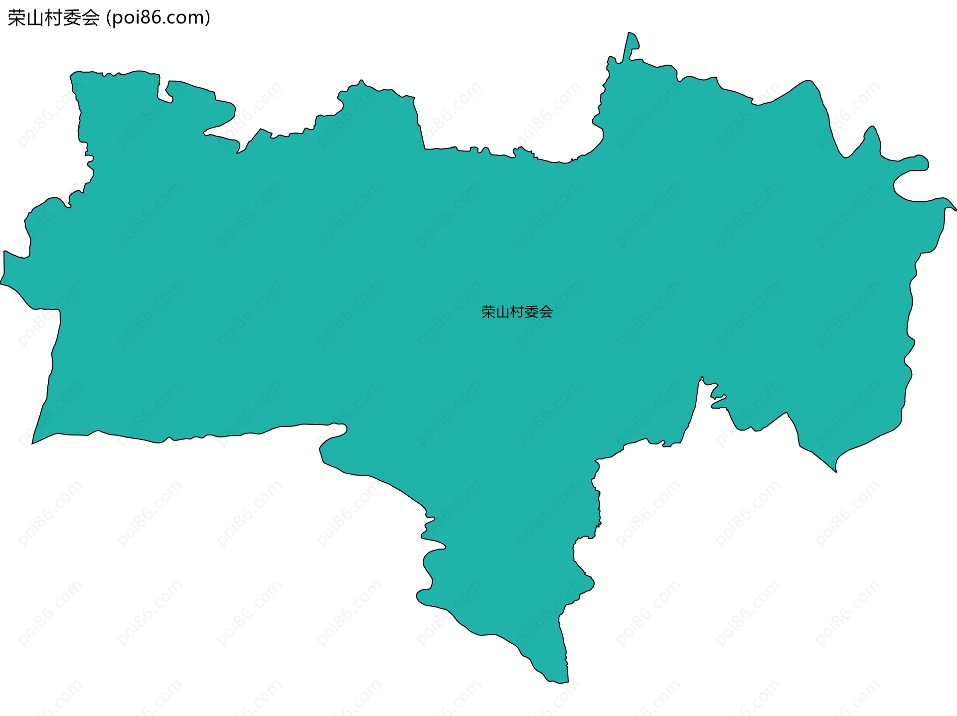 荣山村委会边界地图