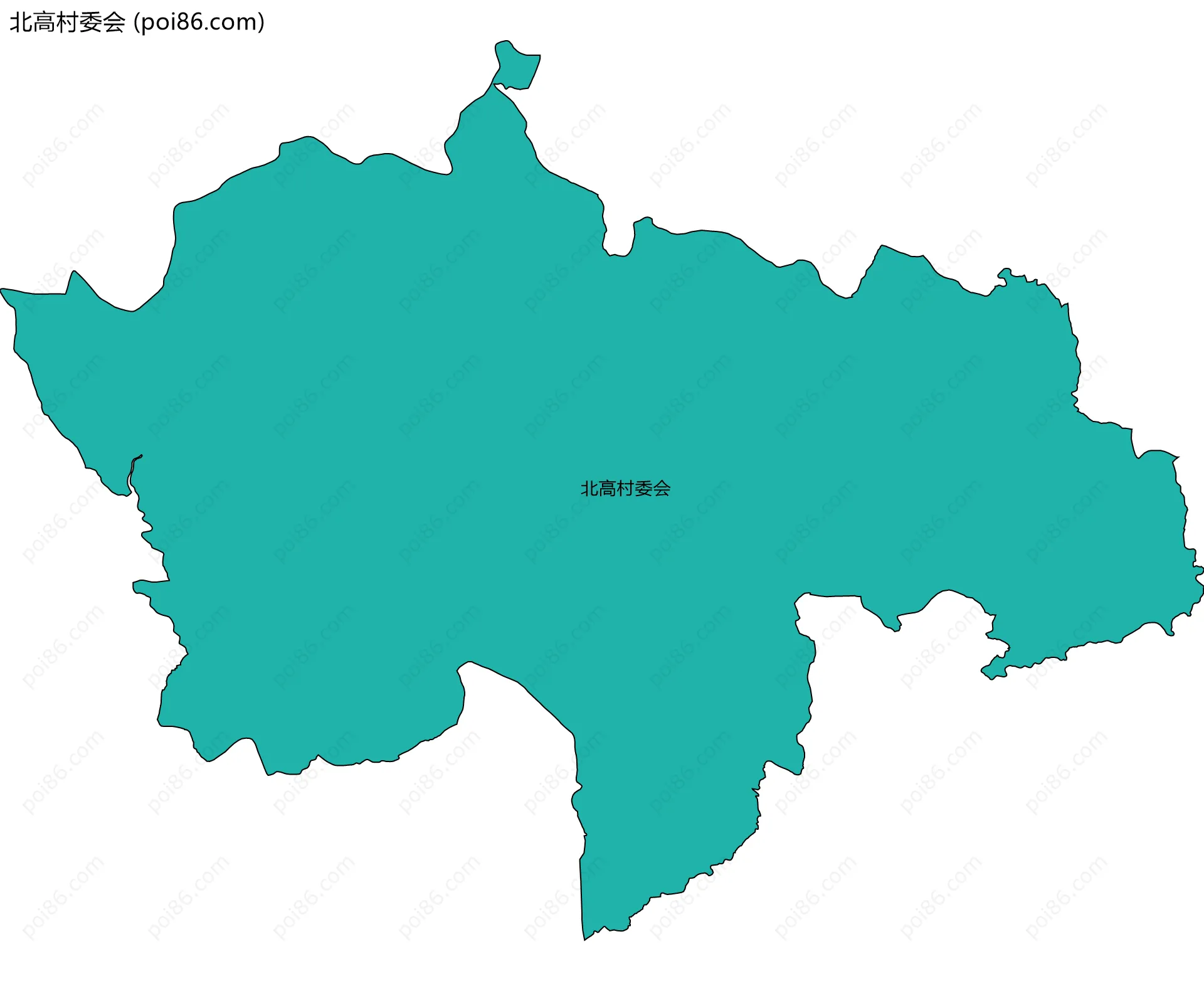 北高村委会边界地图