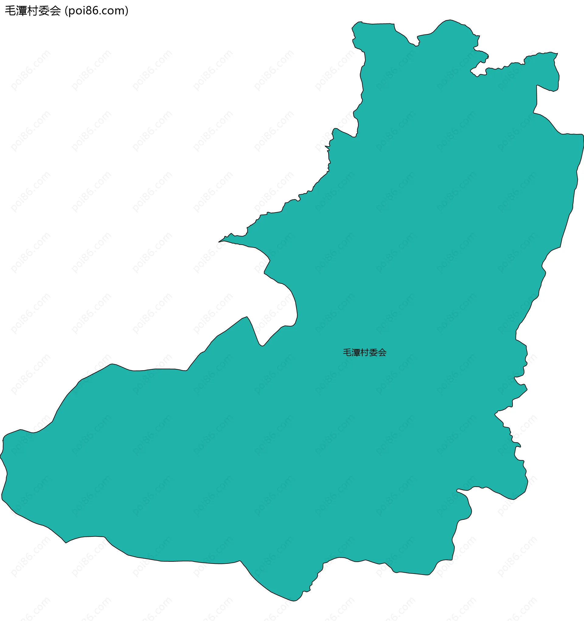 毛潭村委会边界地图