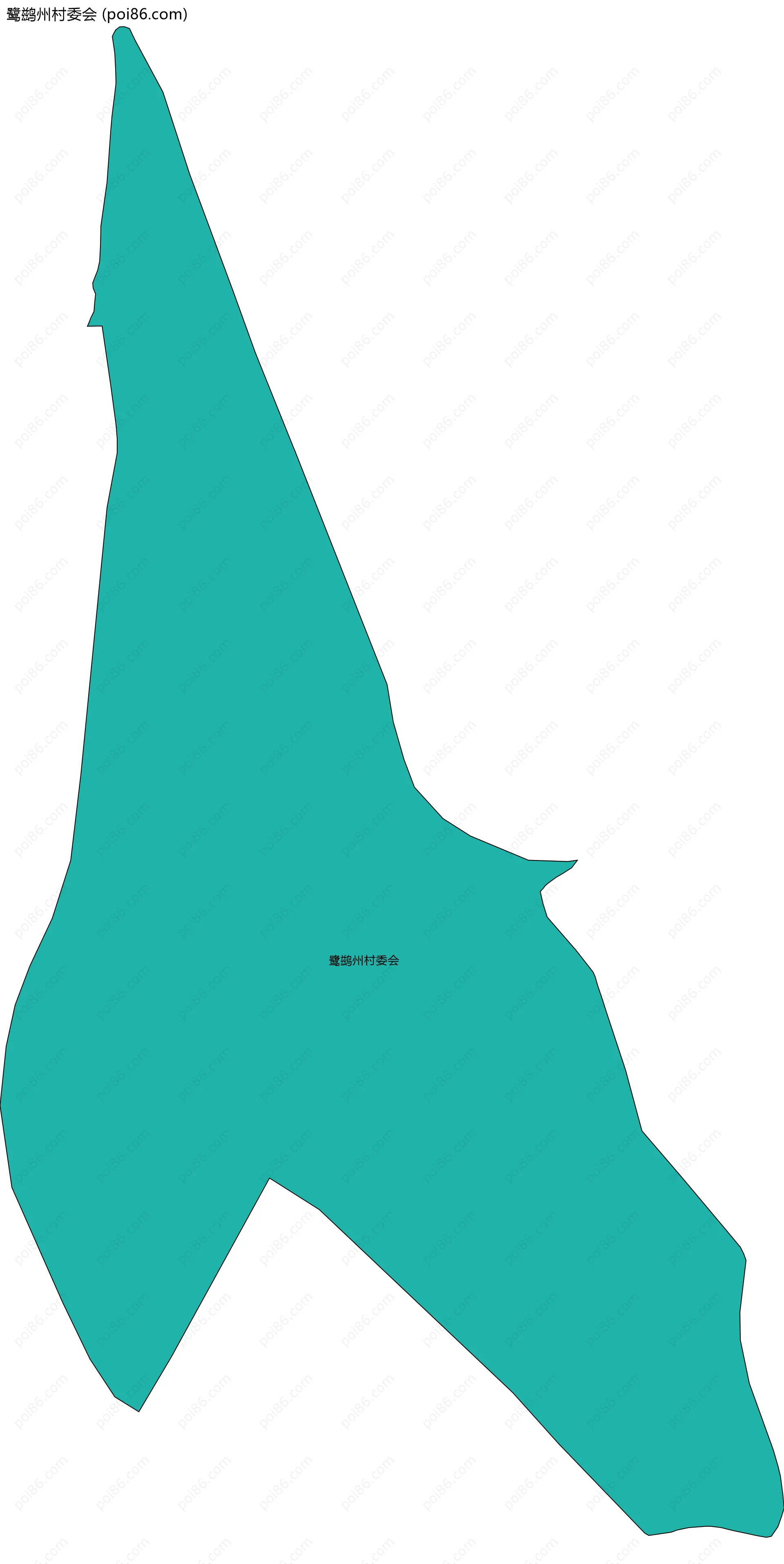 鹭鹚州村委会边界地图