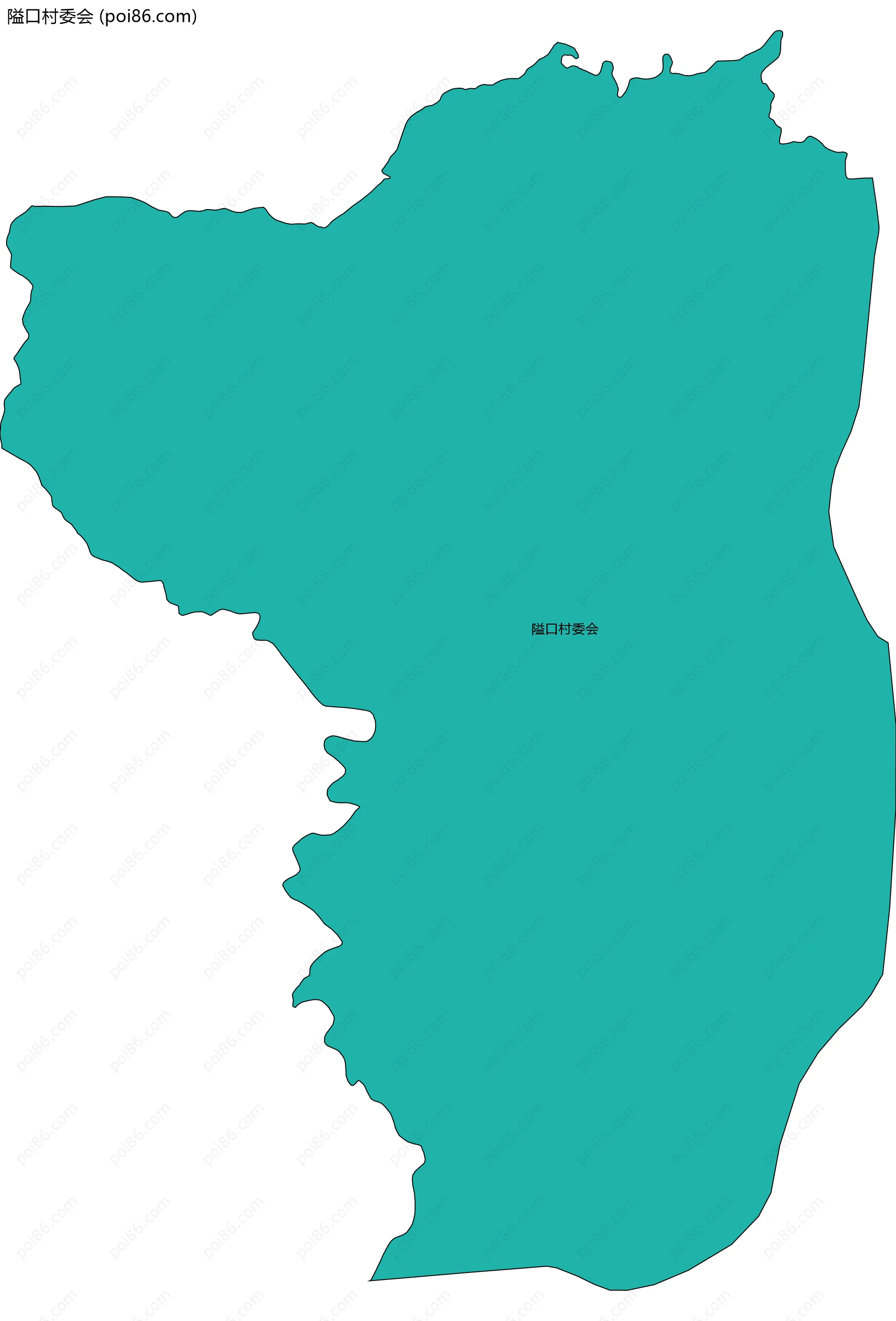 隘口村委会边界地图