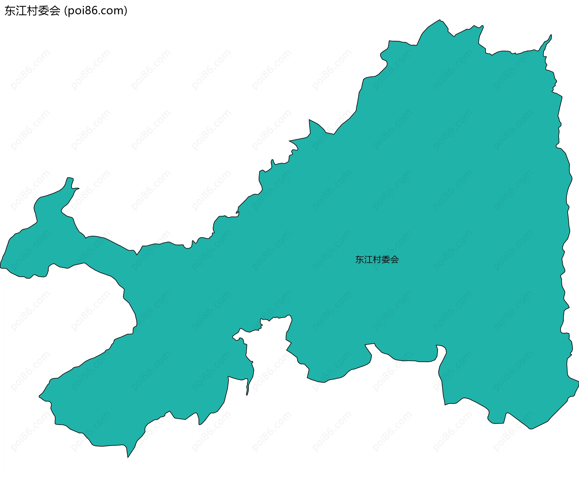 东江村委会边界地图