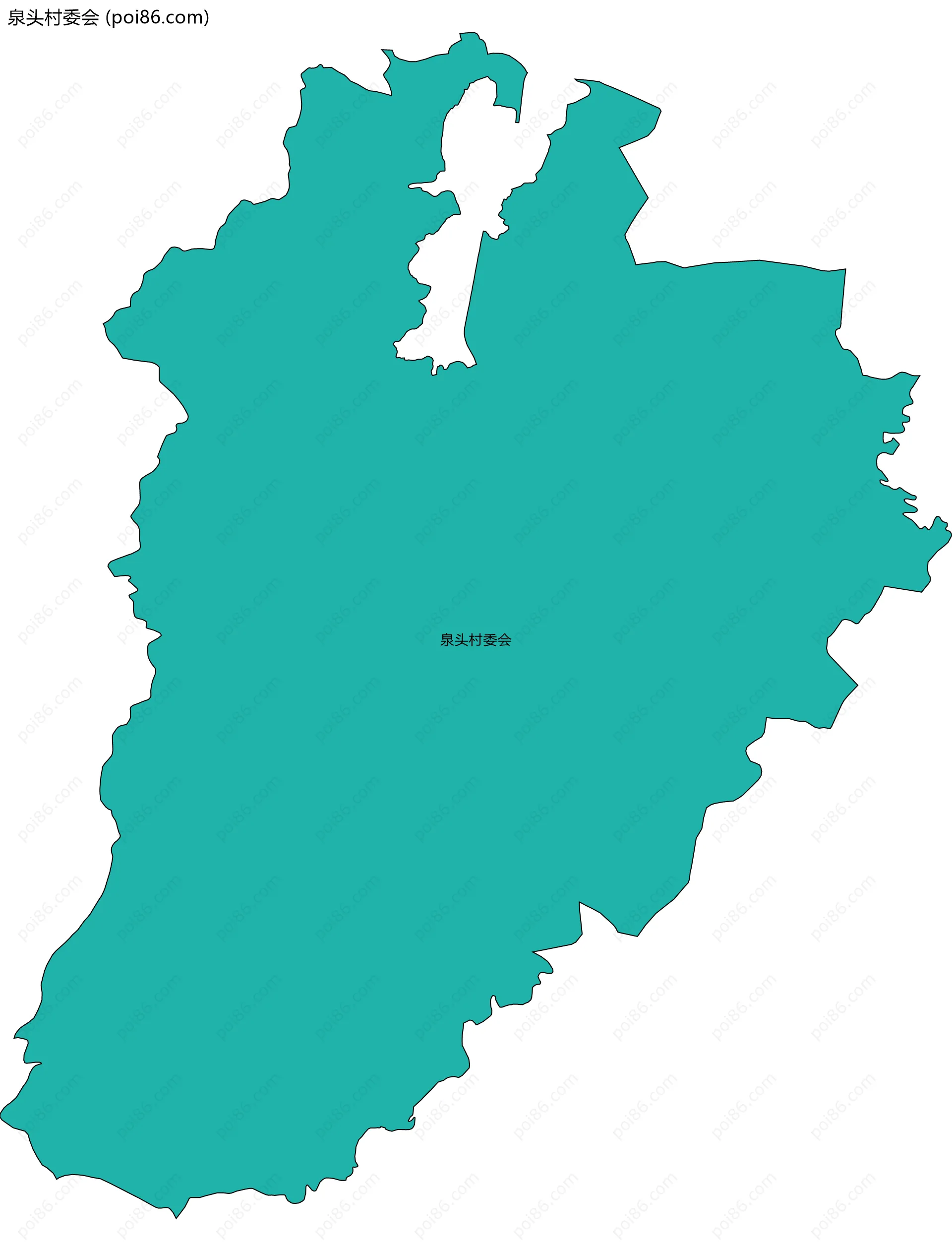泉头村委会边界地图
