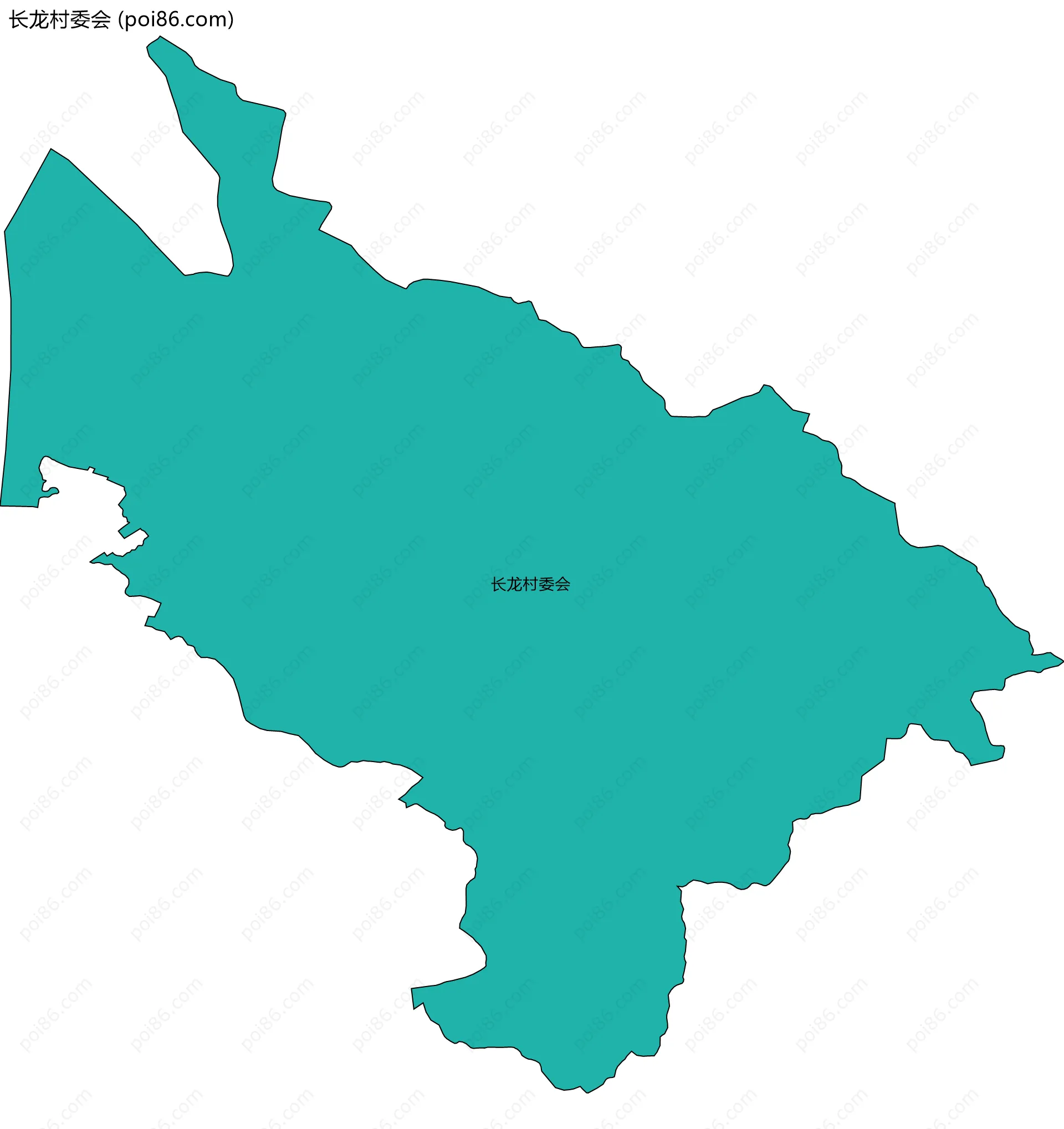 长龙村委会边界地图