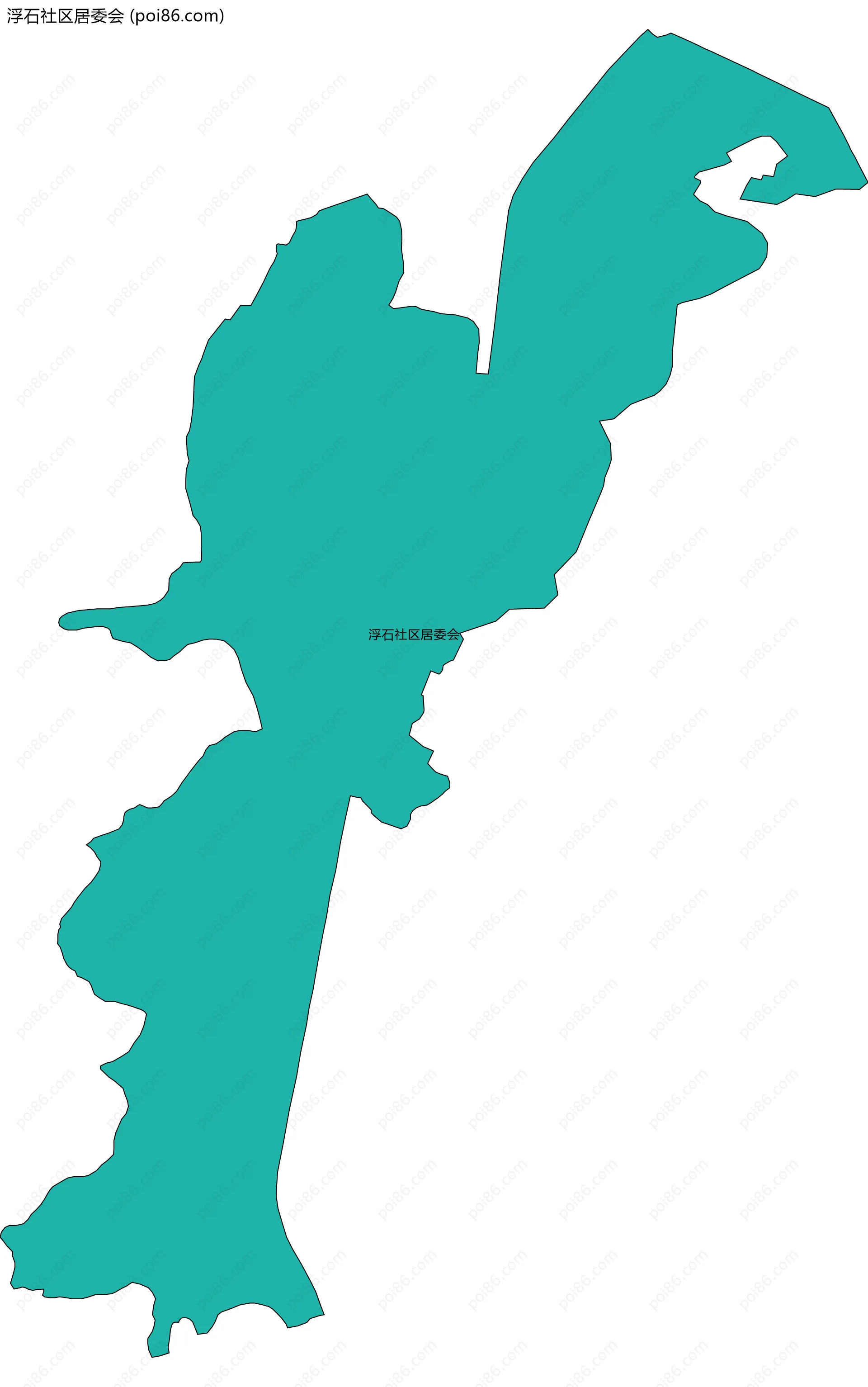 浮石社区居委会边界地图