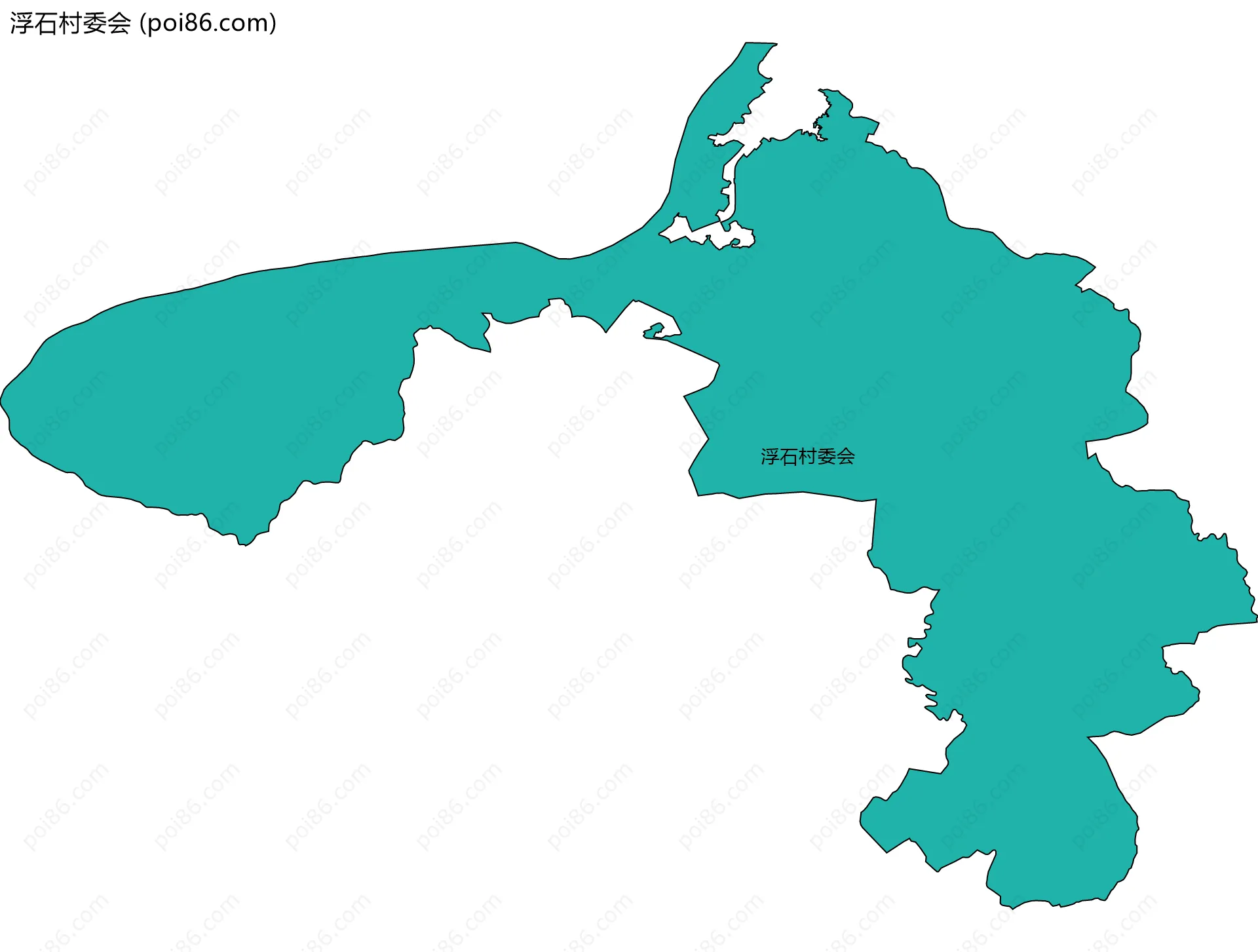 浮石村委会边界地图