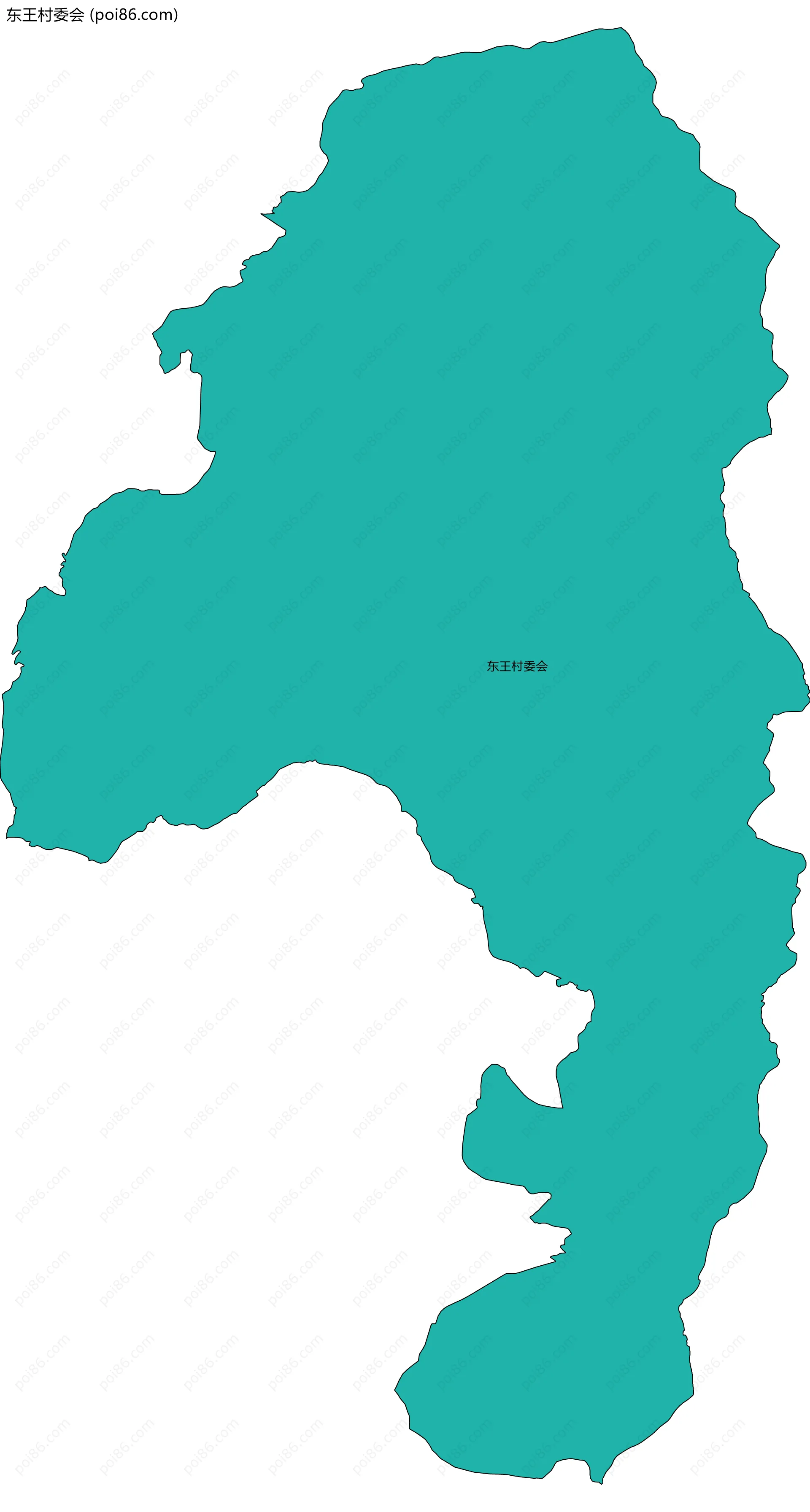 东王村委会边界地图