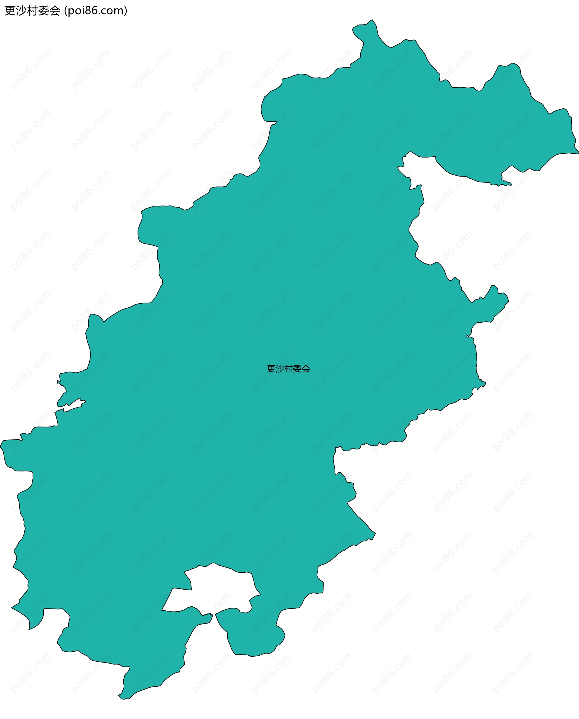 更沙村委会边界地图