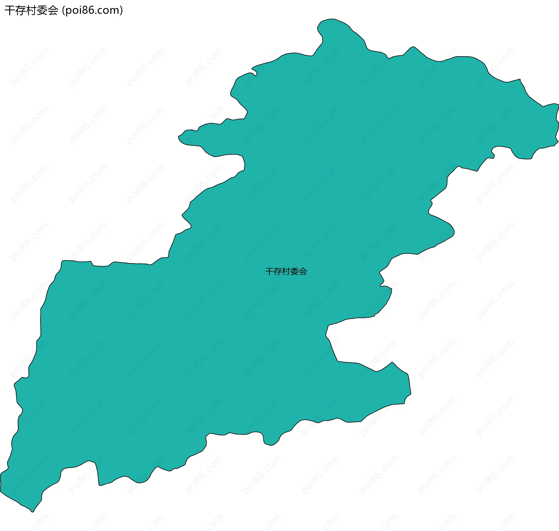 干存村委会边界地图