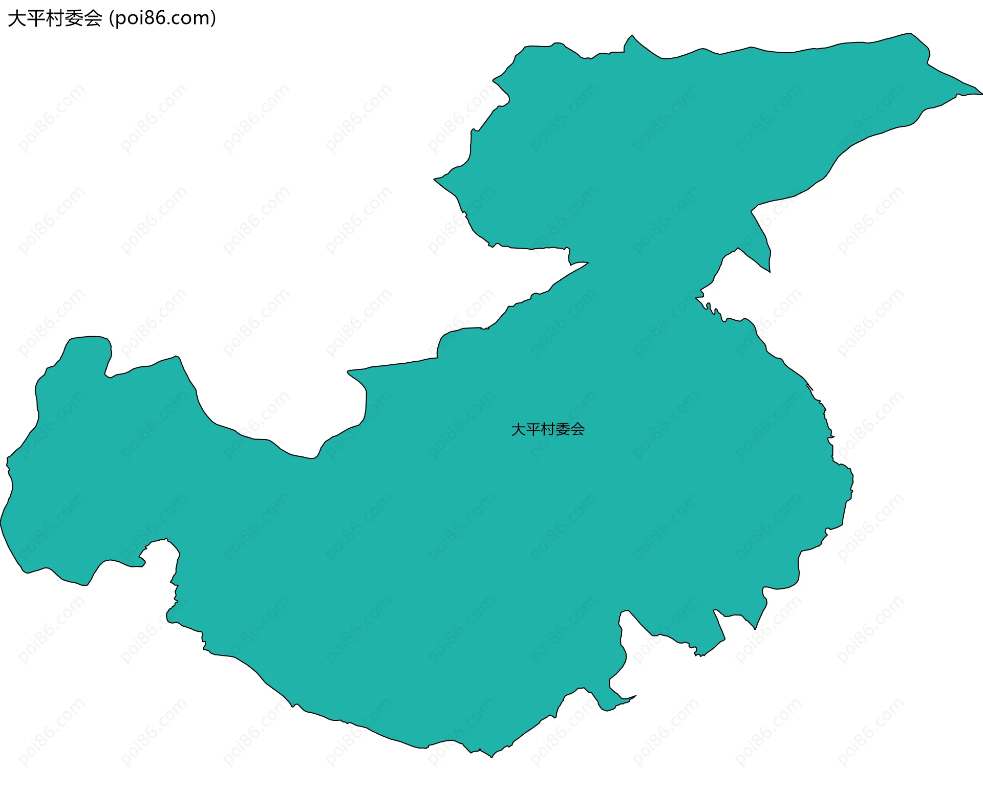 大平村委会边界地图