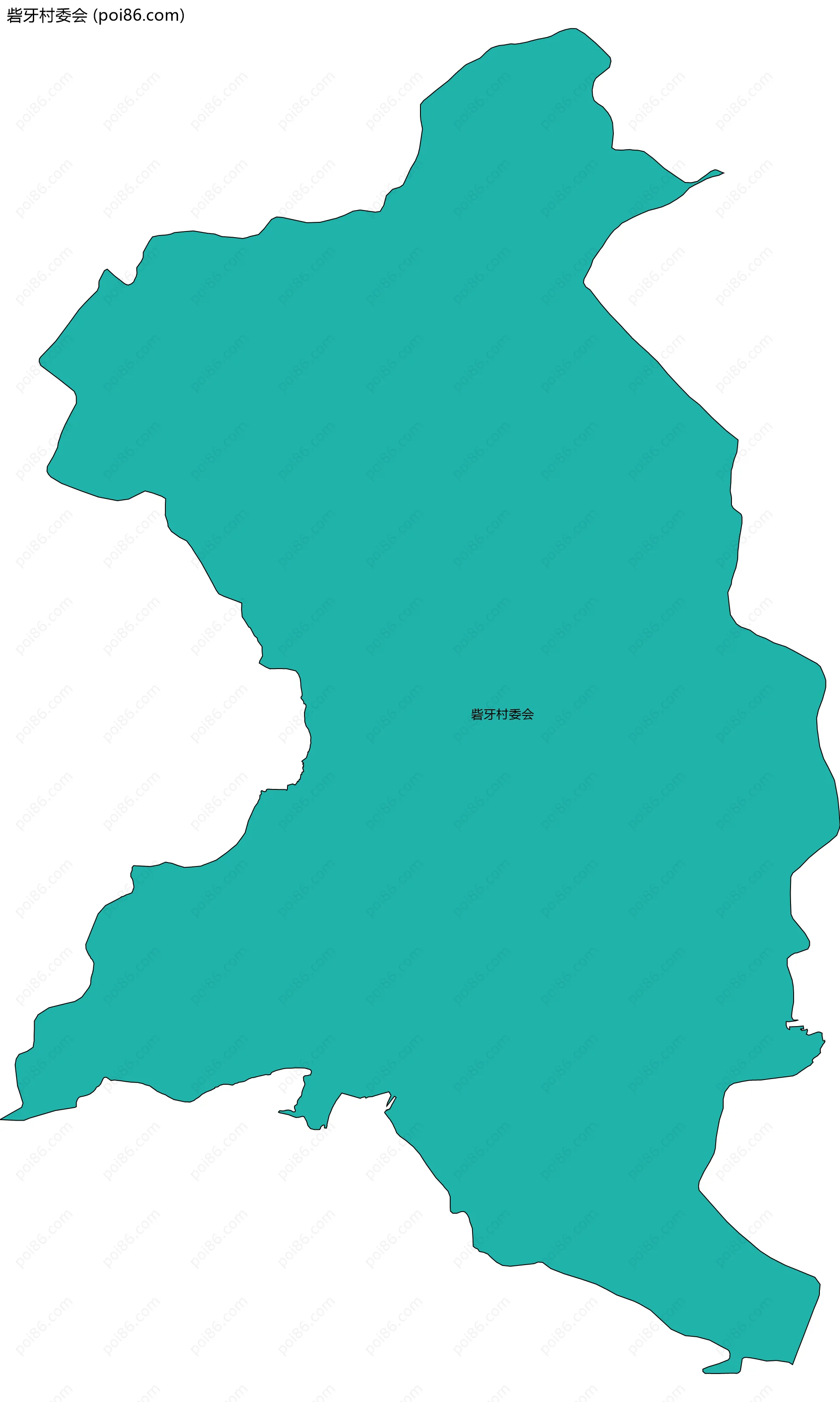 砦牙村委会边界地图