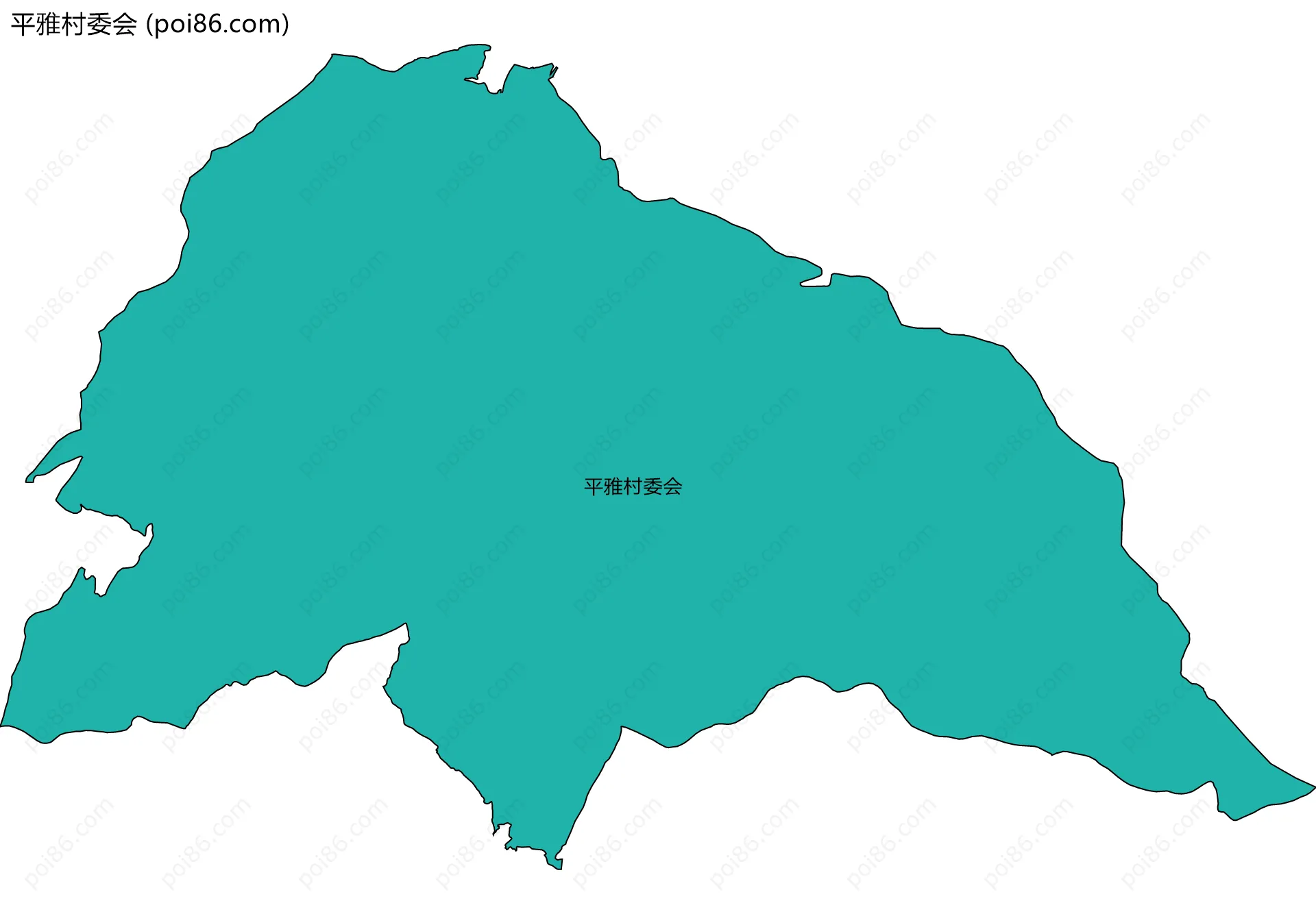 平雅村委会边界地图