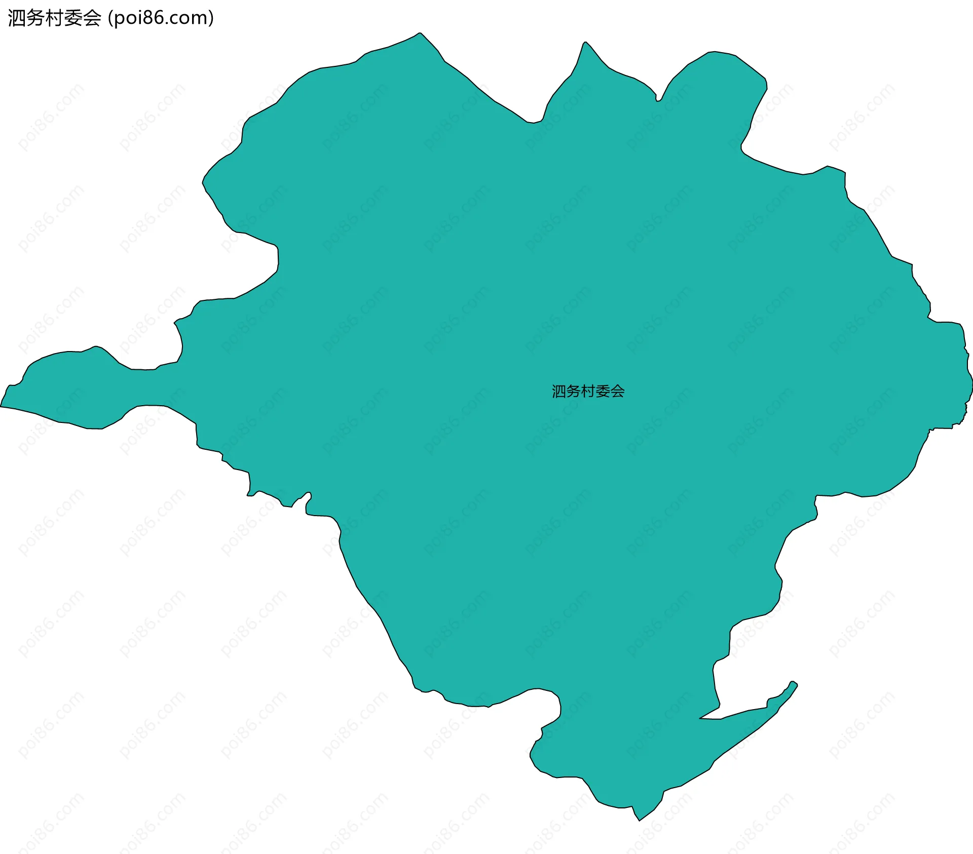 泗务村委会边界地图