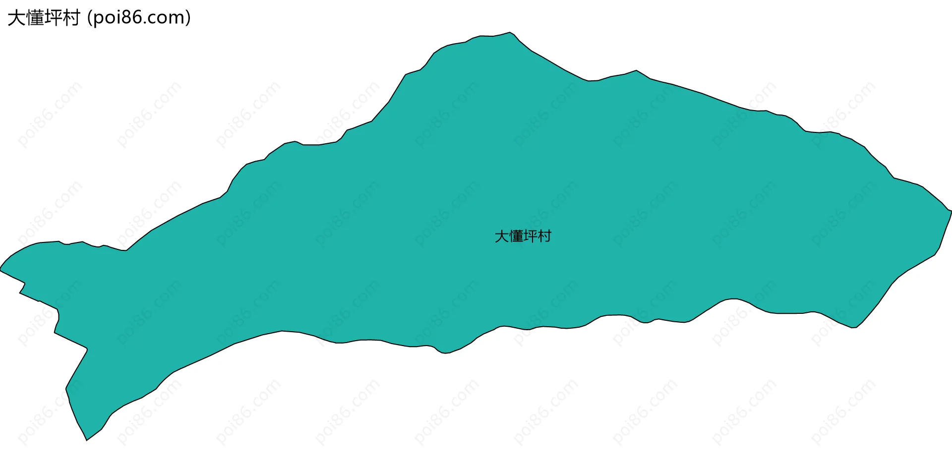 大懂坪村边界地图