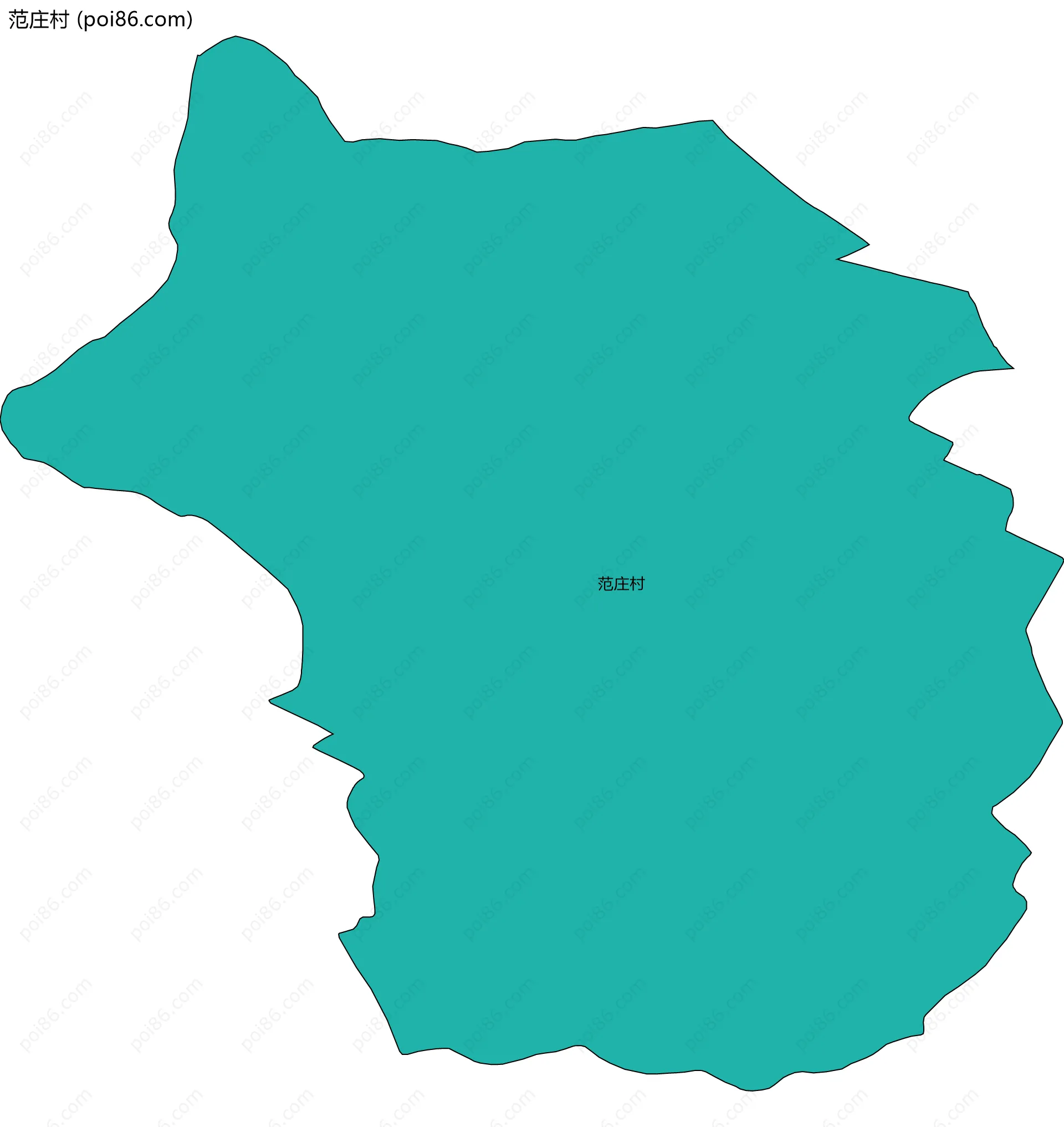 范庄村边界地图