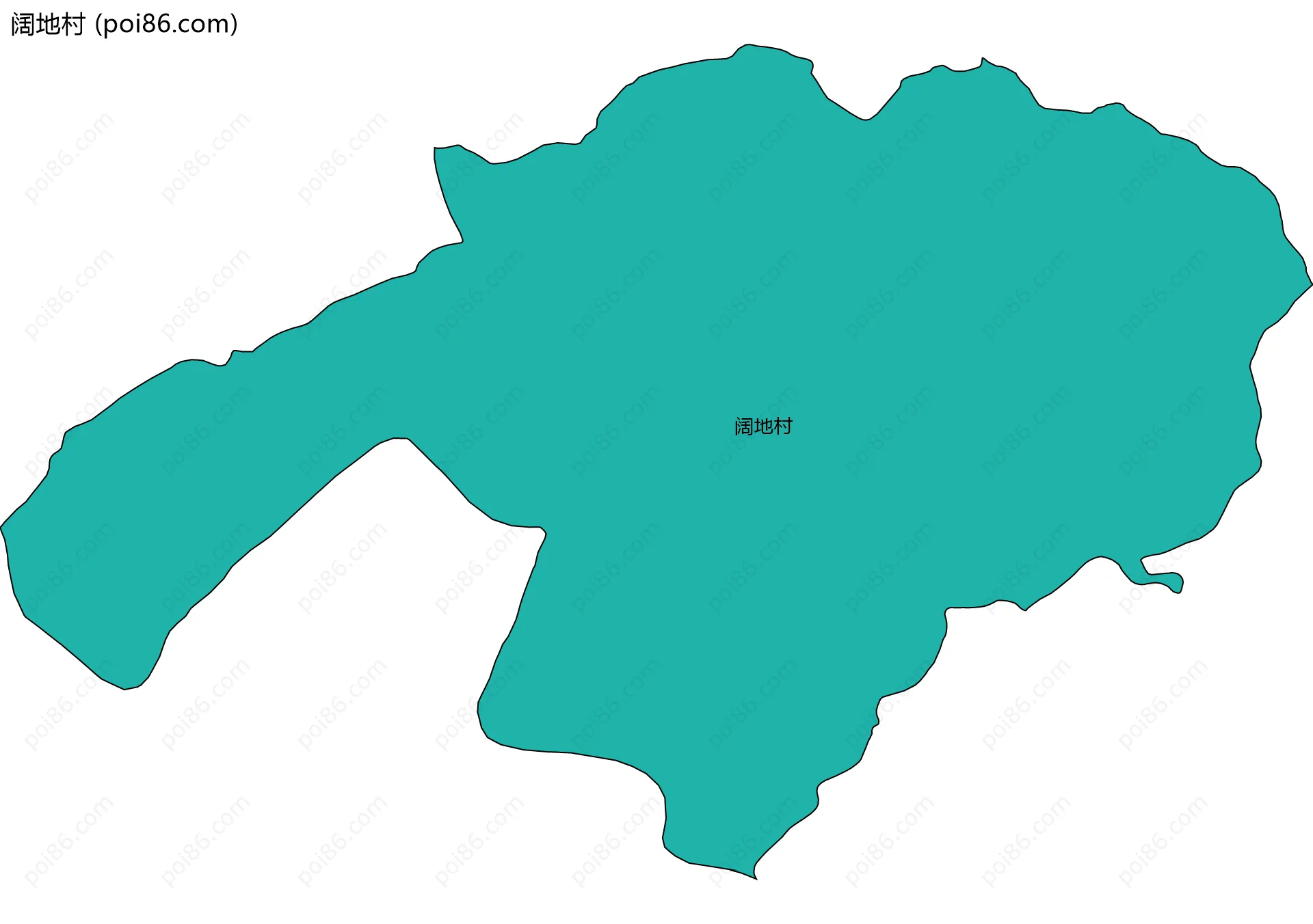 阔地村边界地图