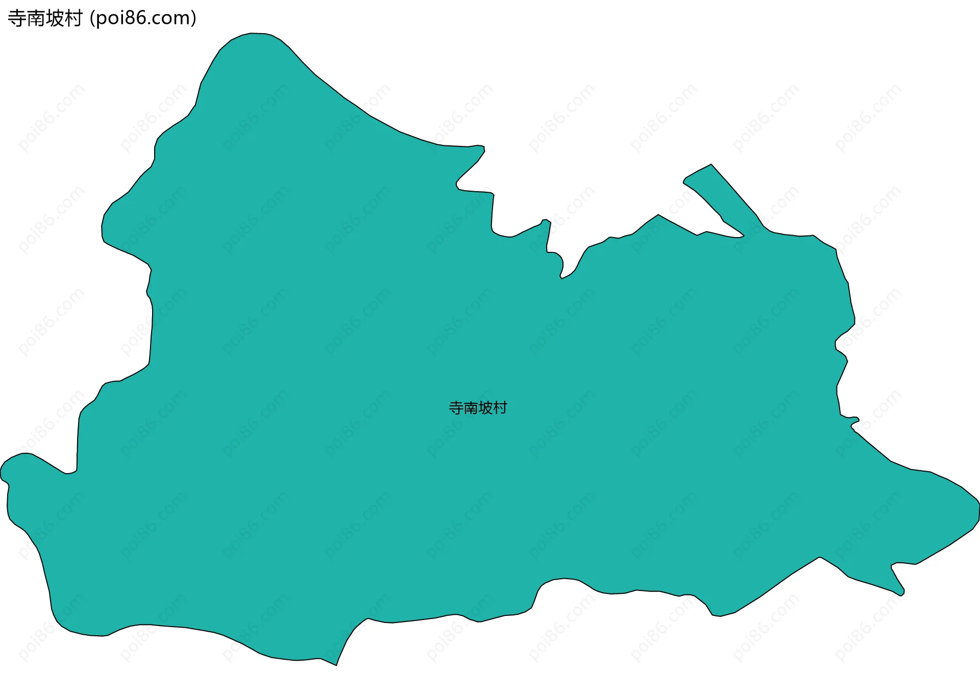 寺南坡村边界地图