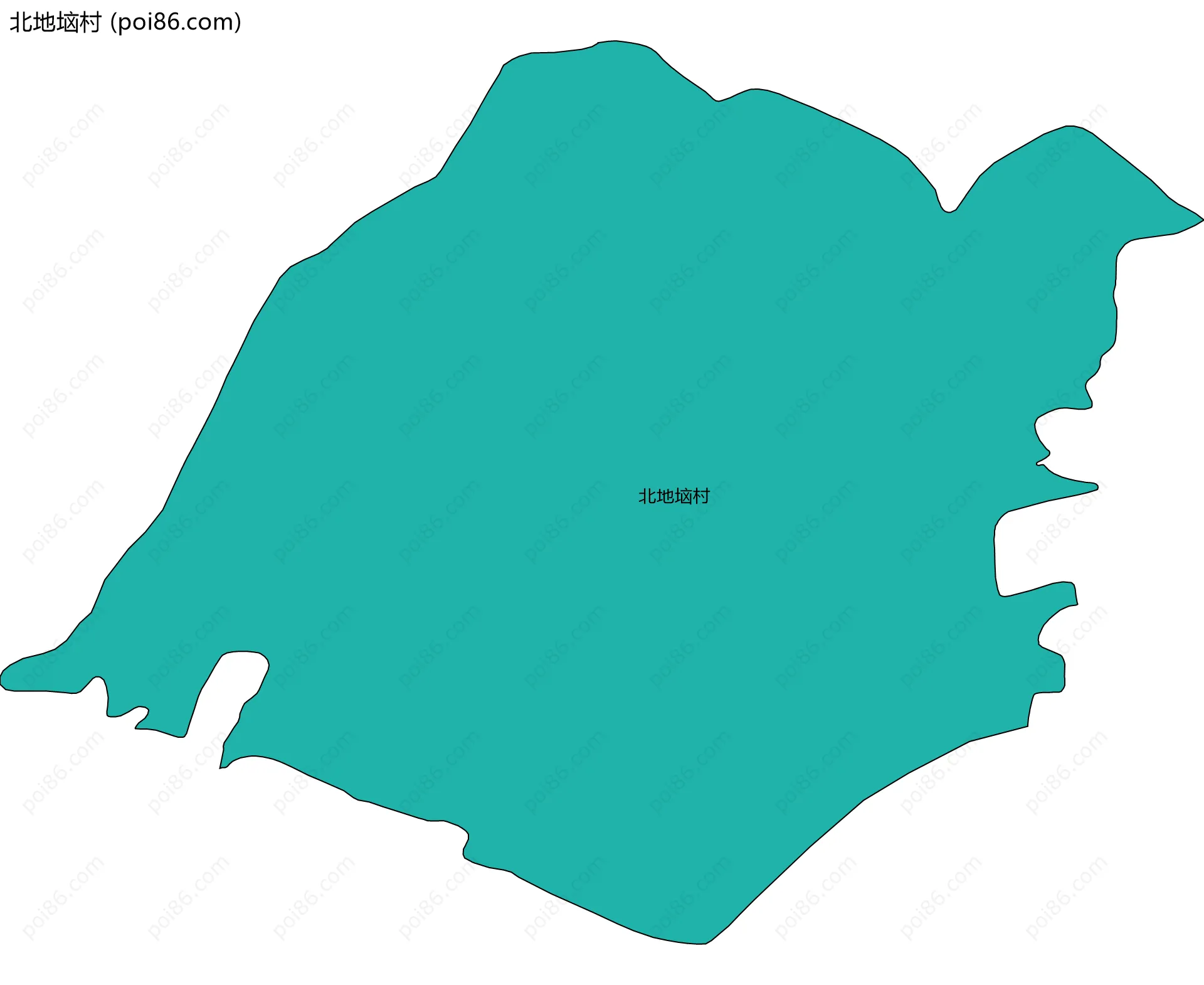 北地垴村边界地图