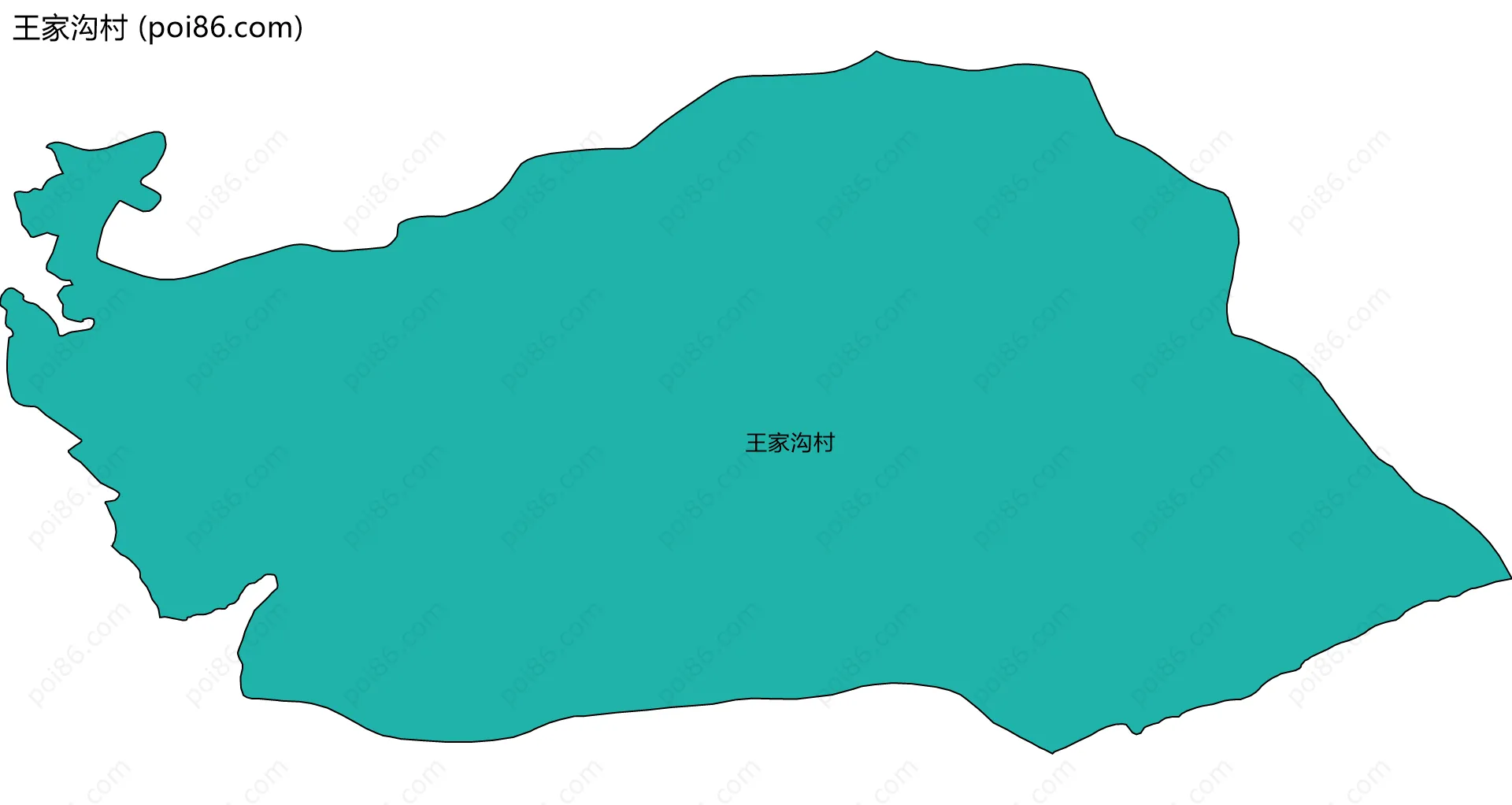 王家沟村边界地图