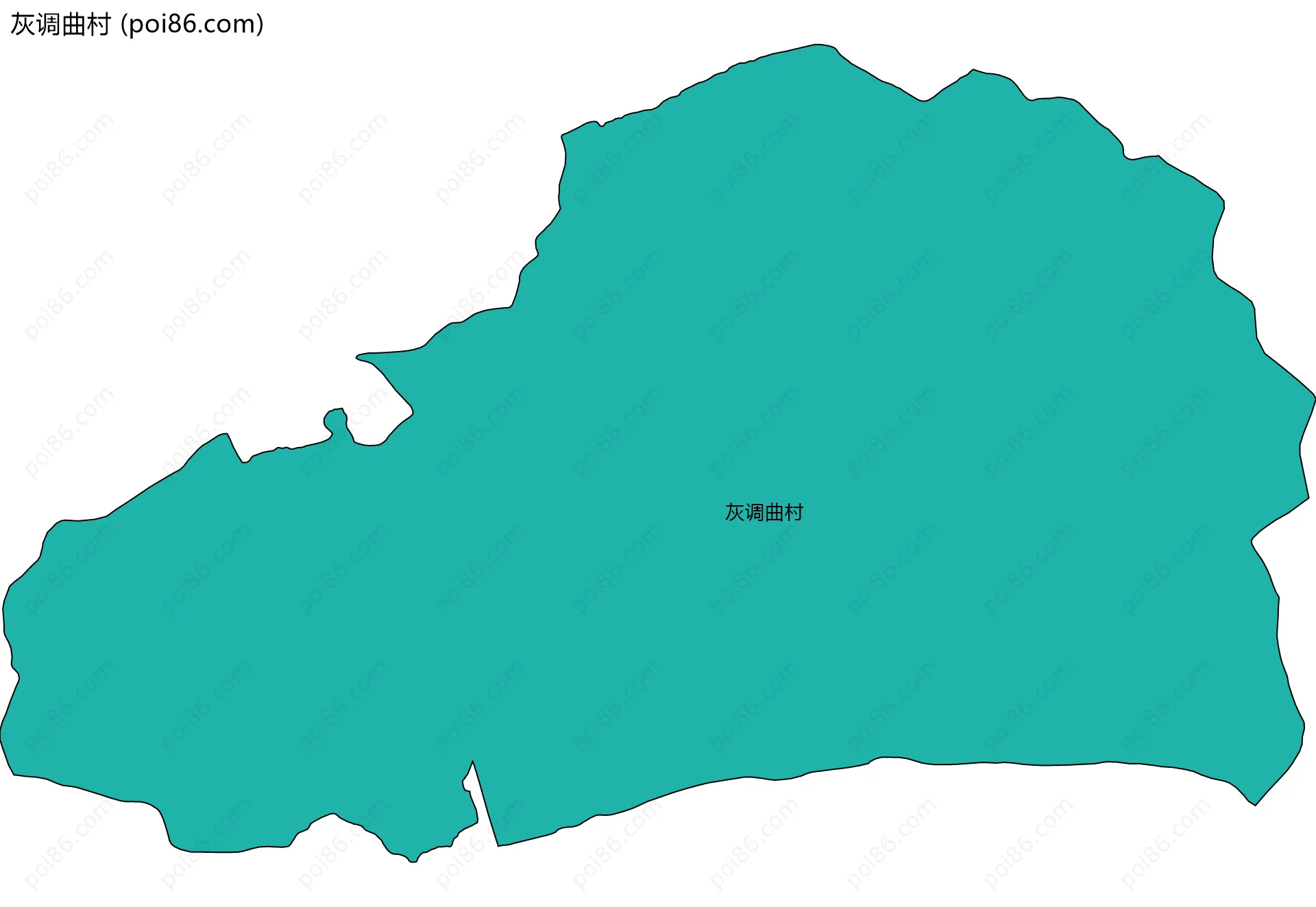 灰调曲村边界地图