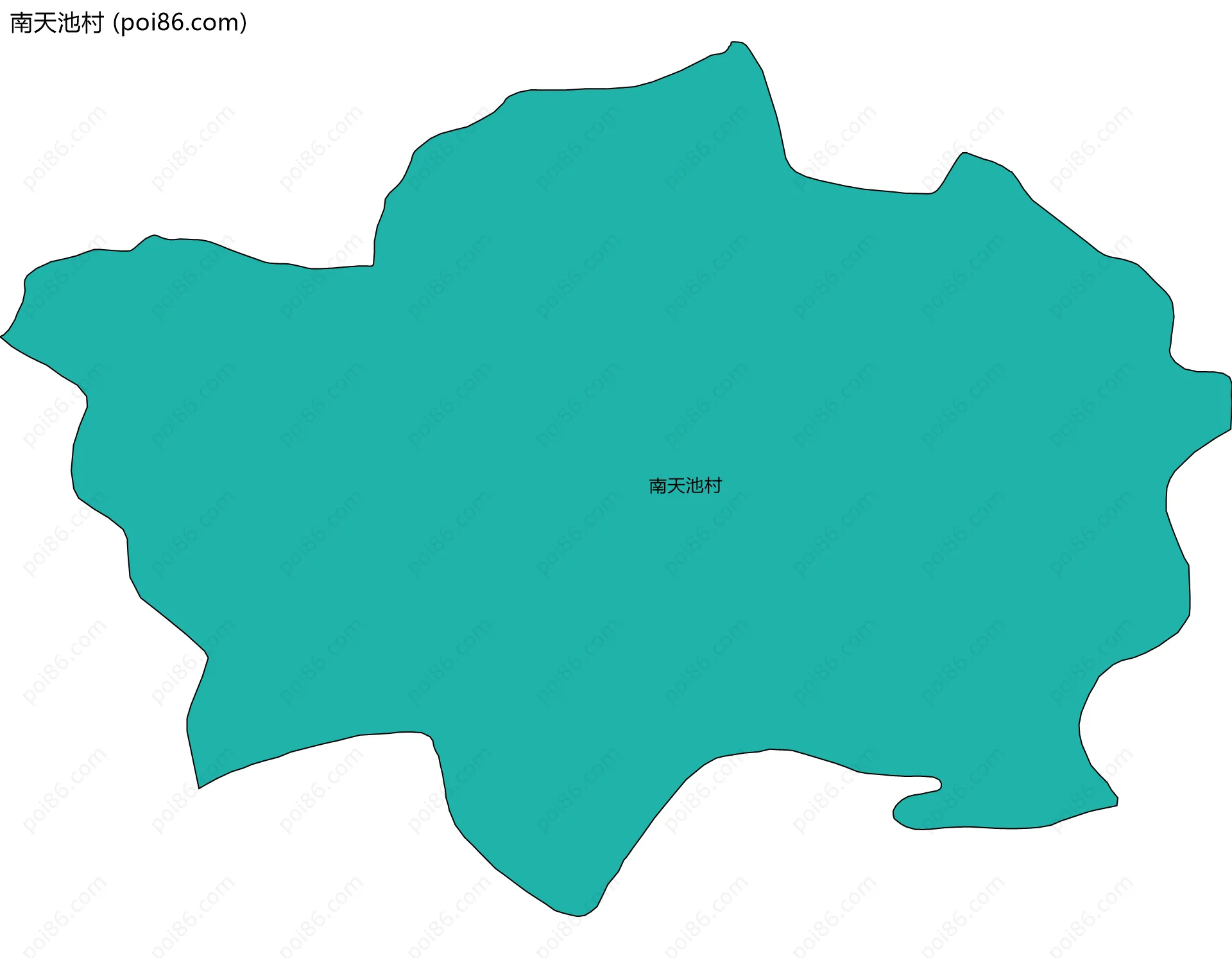 南天池村边界地图