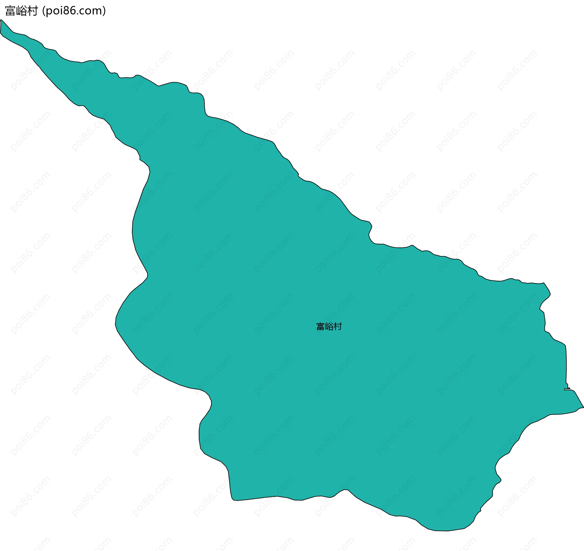 富峪村边界地图