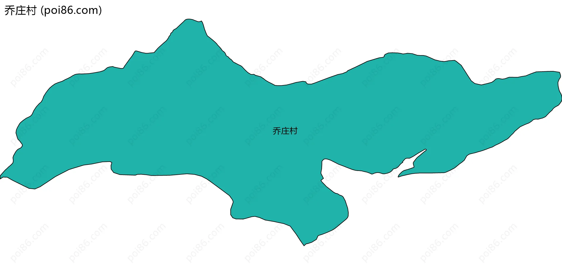 乔庄村边界地图