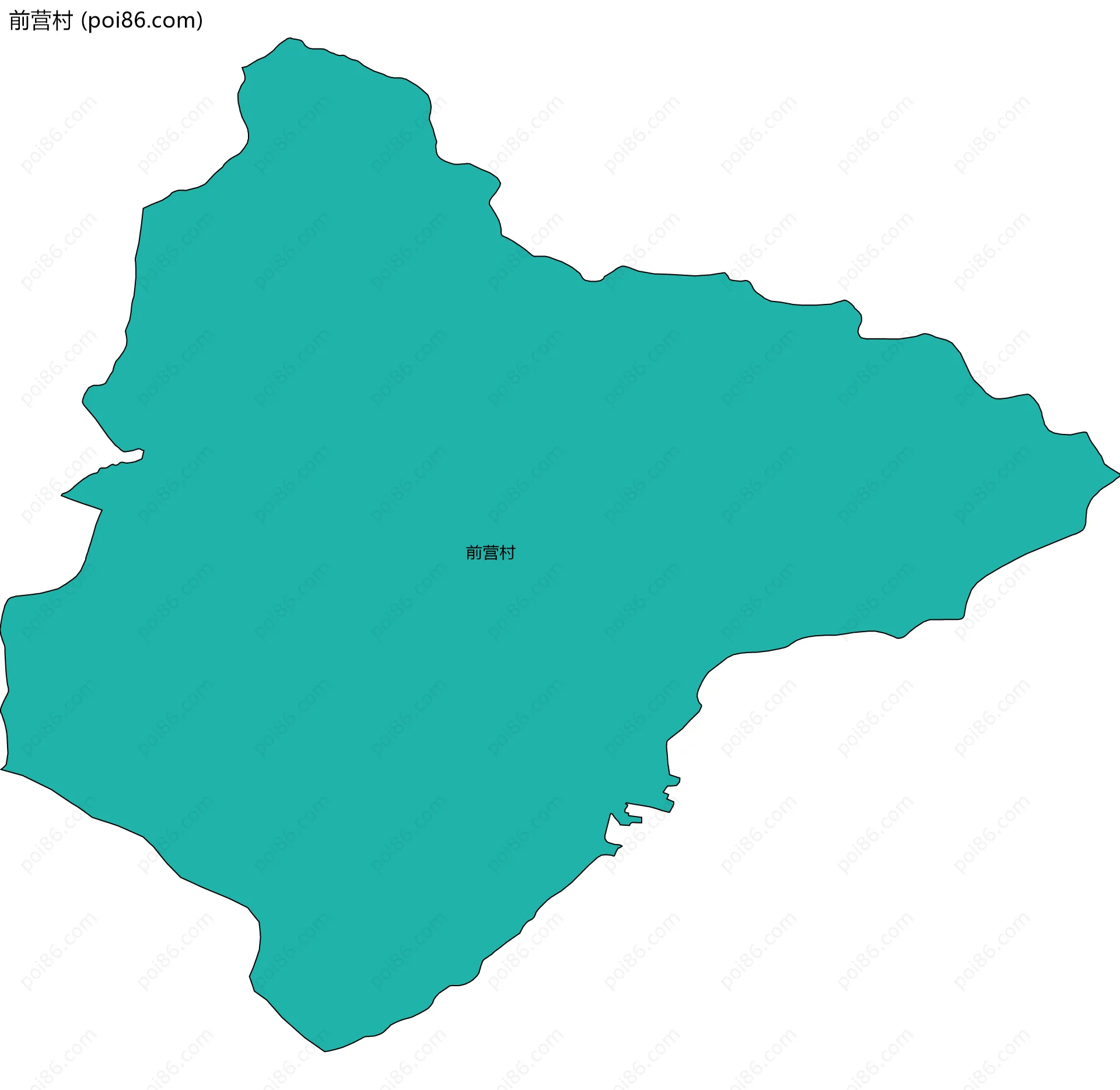 前营村边界地图