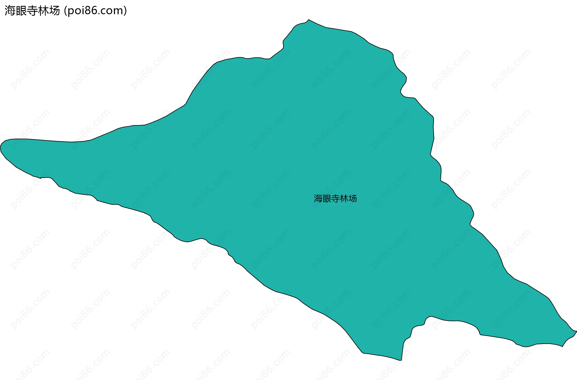 海眼寺林场边界地图