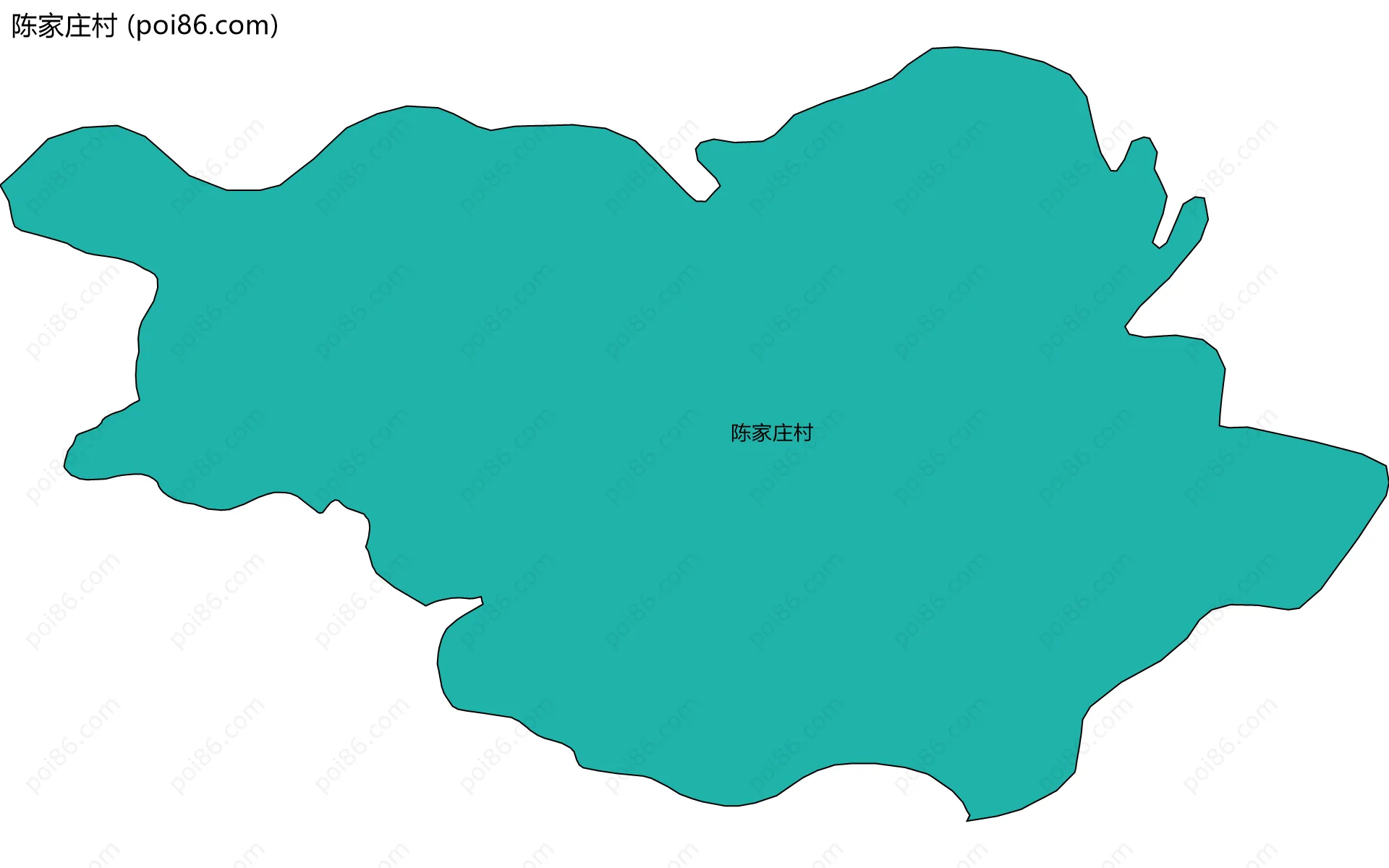 陈家庄村边界地图