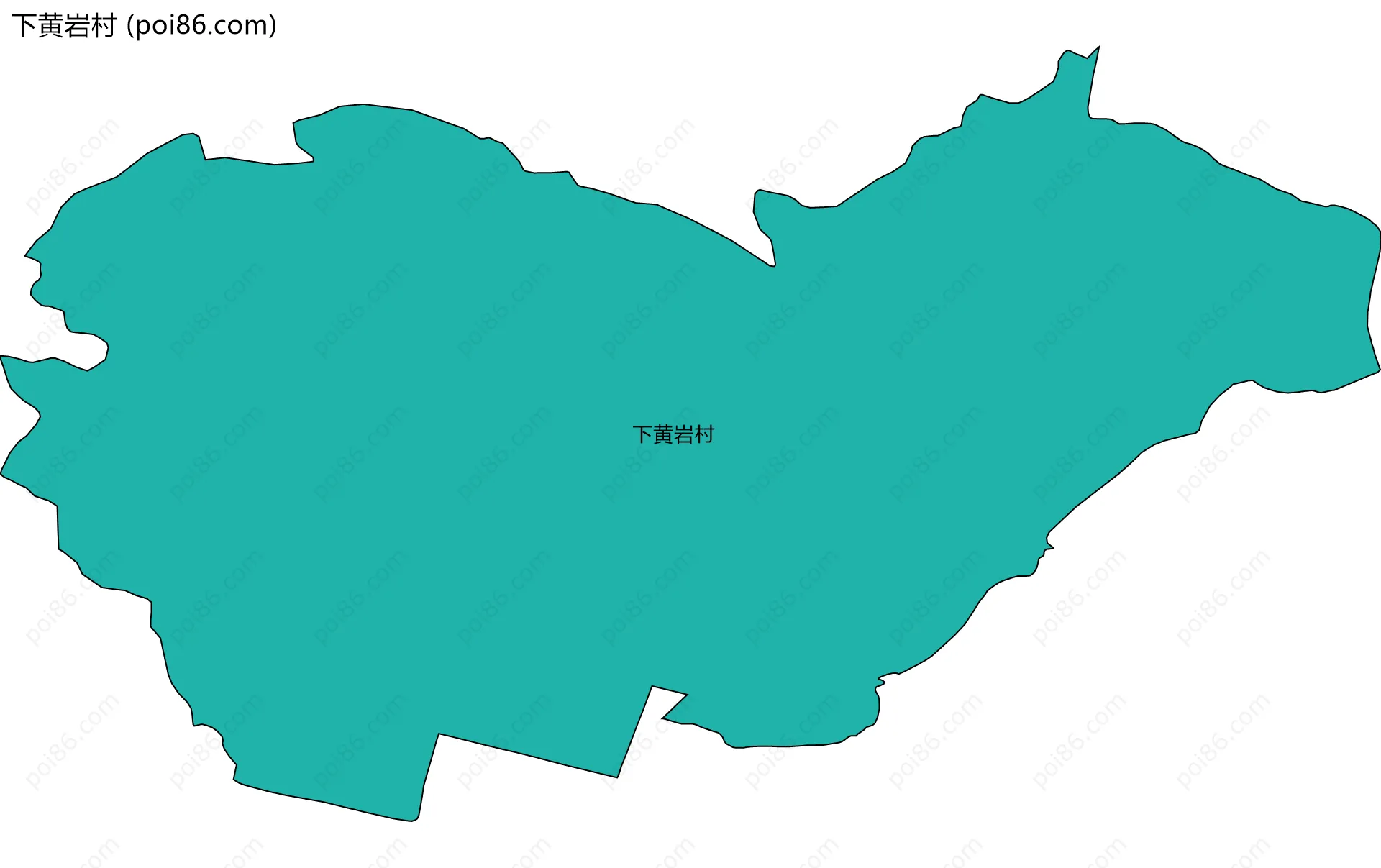 下黄岩村边界地图