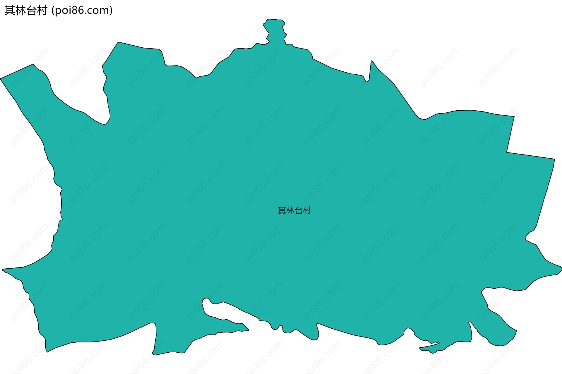 其林台村边界地图