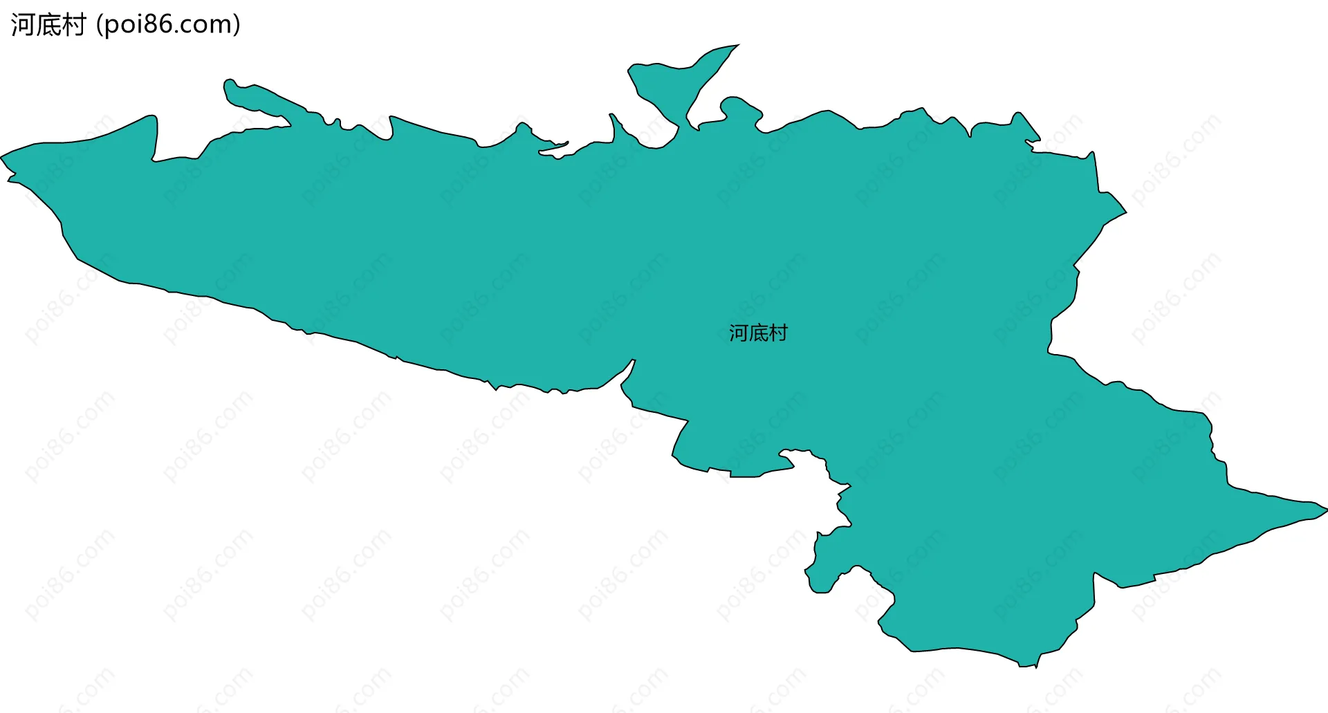 河底村边界地图