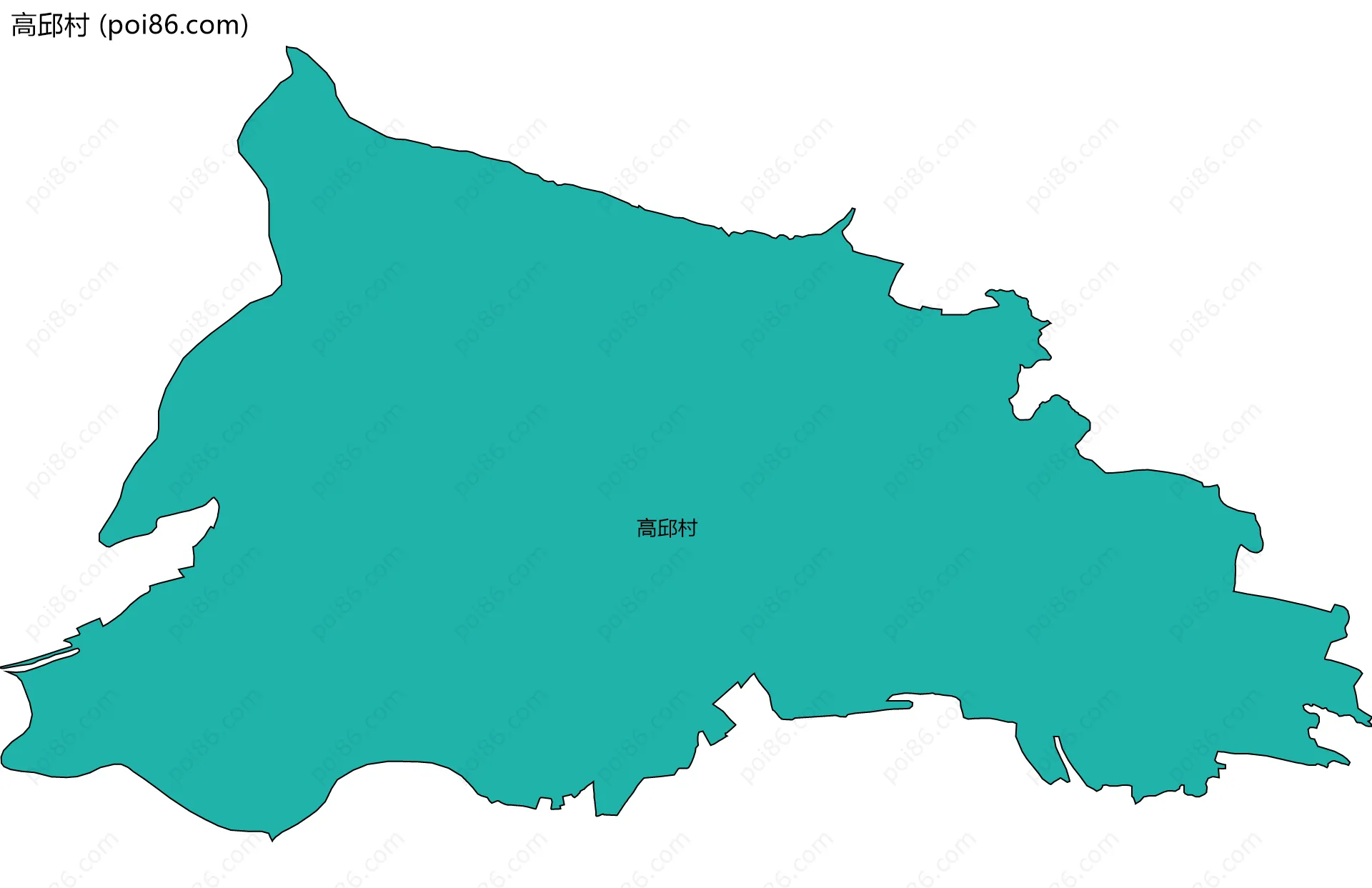 高邱村边界地图