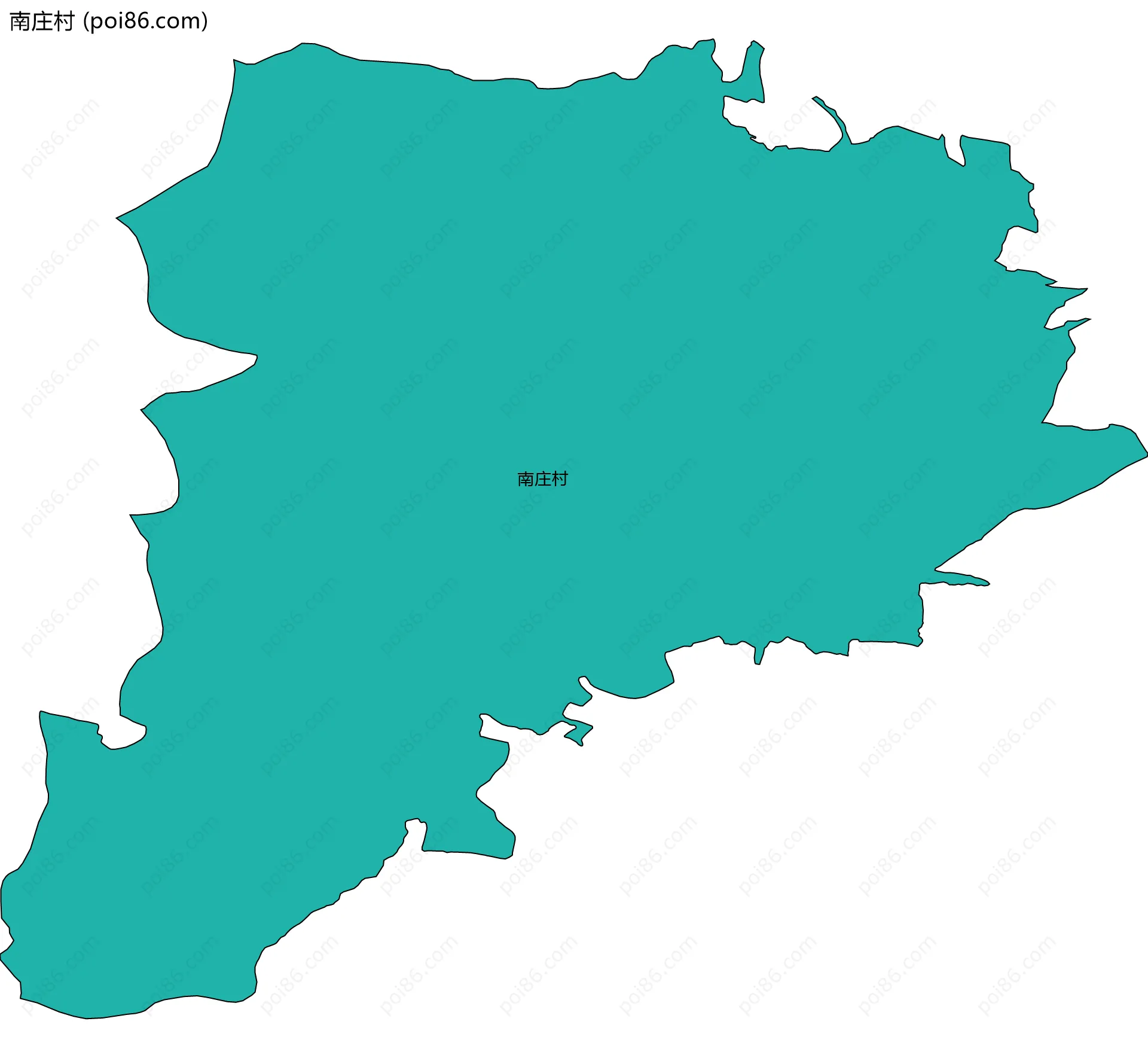 南庄村边界地图