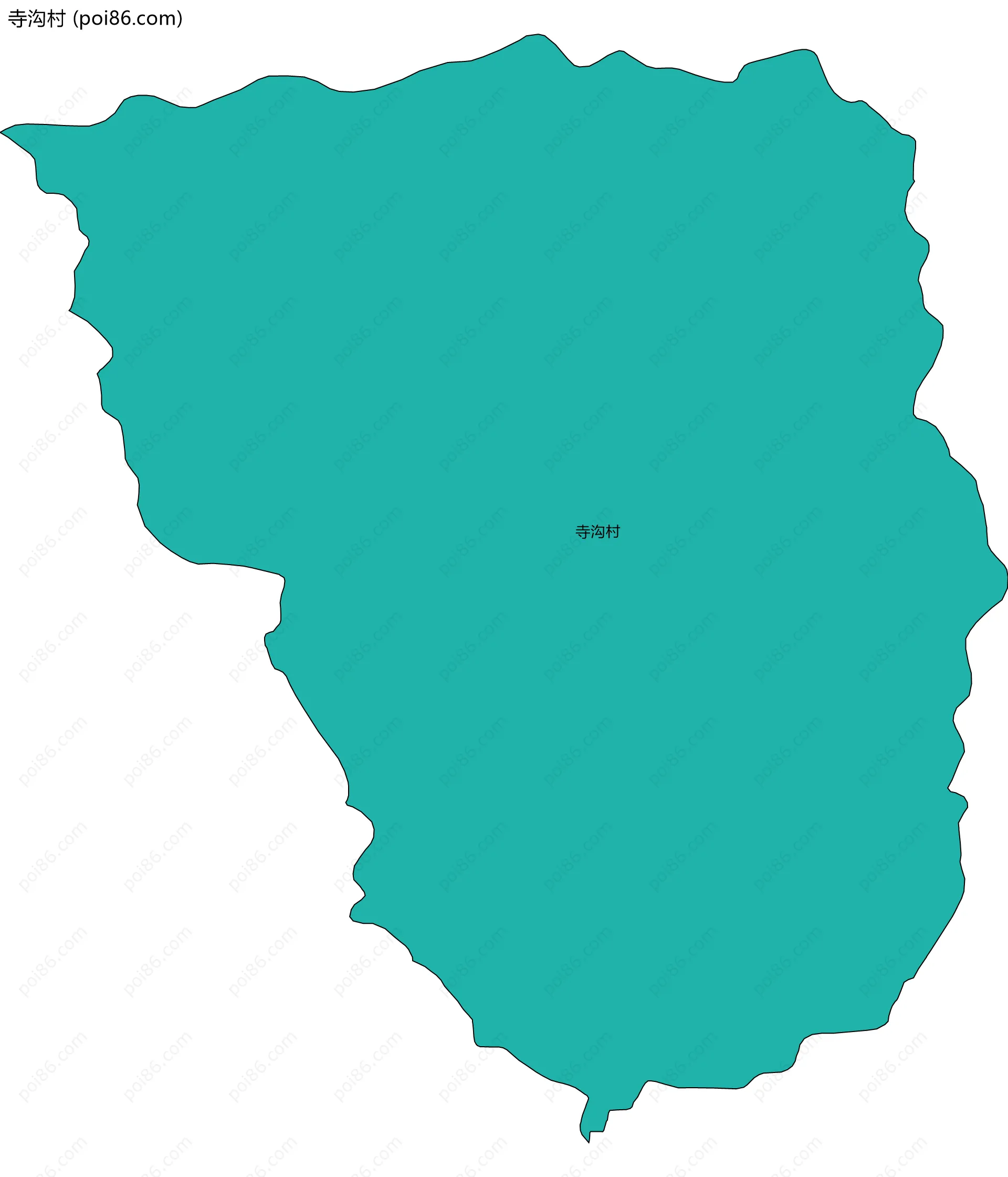 寺沟村边界地图