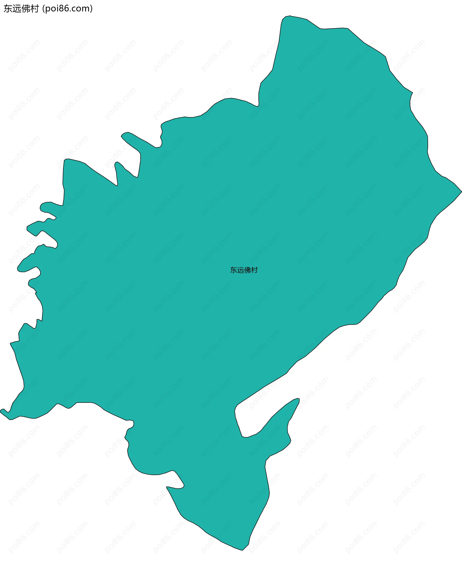 东远佛村边界地图