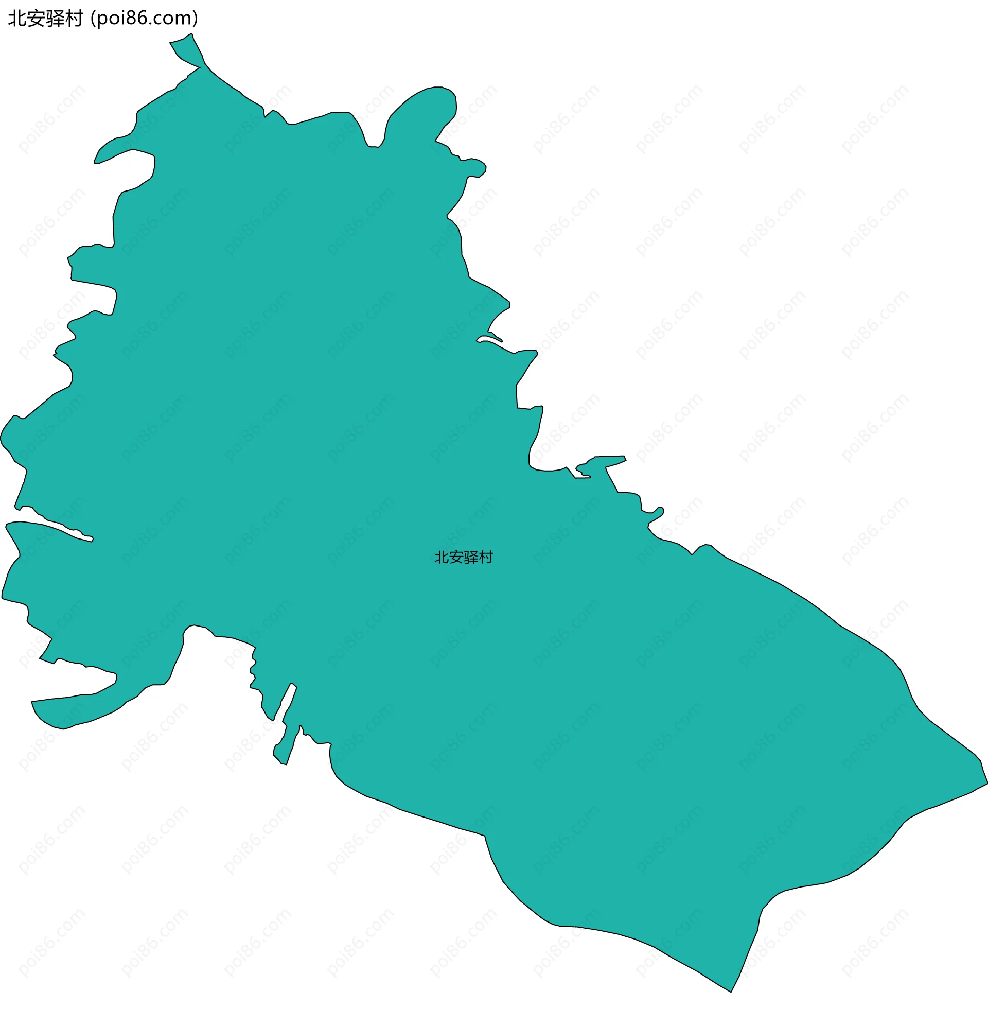 北安驿村边界地图