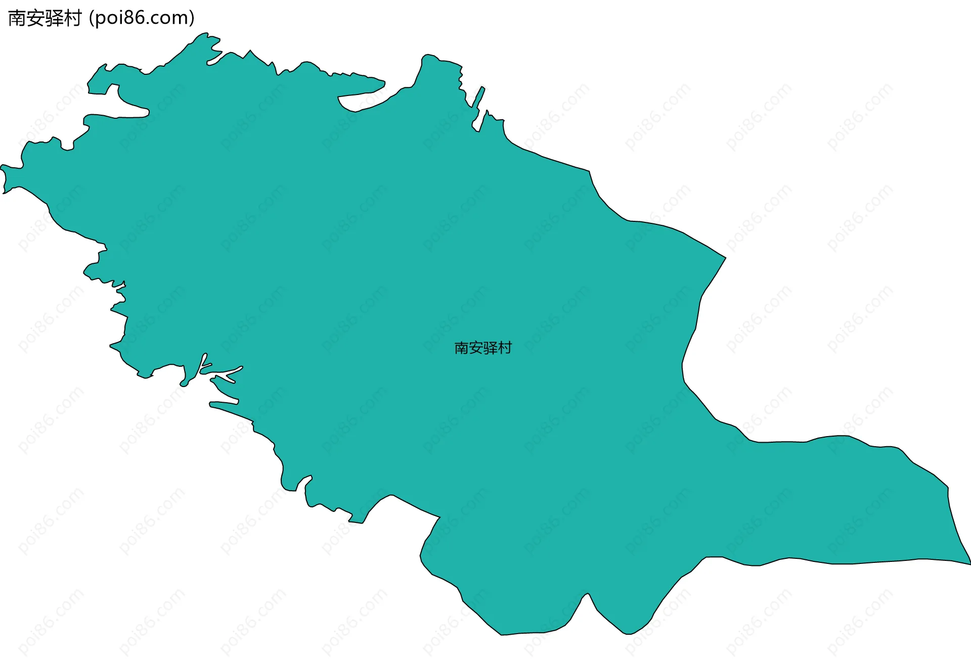 南安驿村边界地图