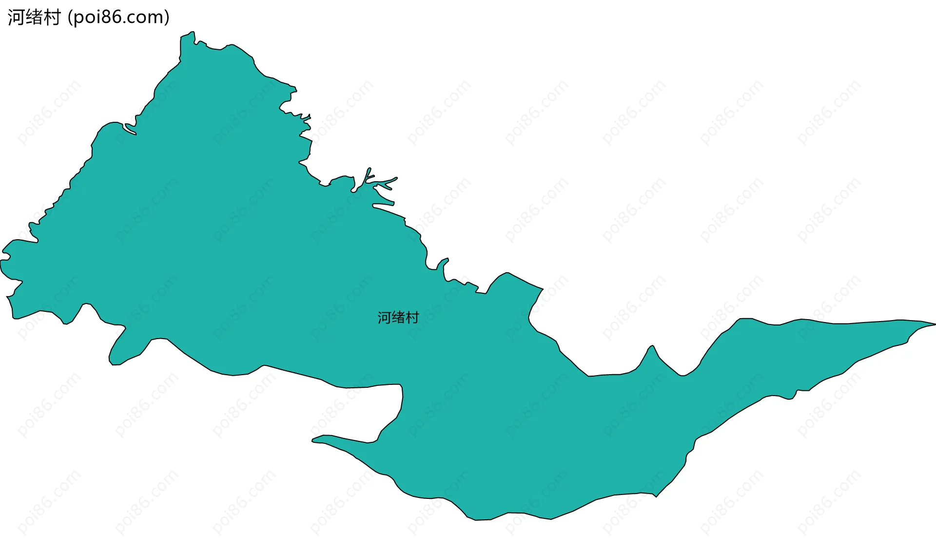 河绪村边界地图