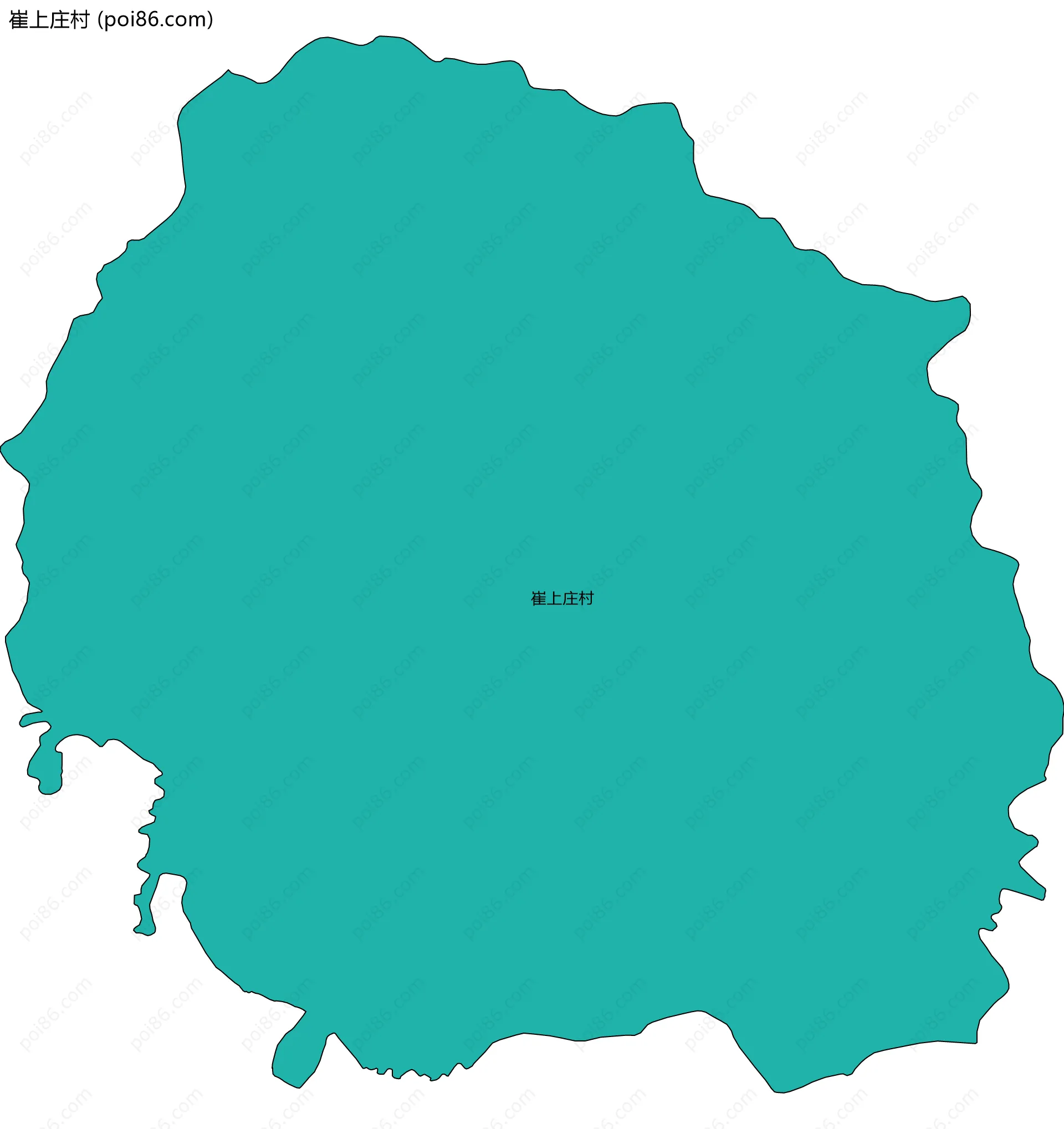 崔上庄村边界地图