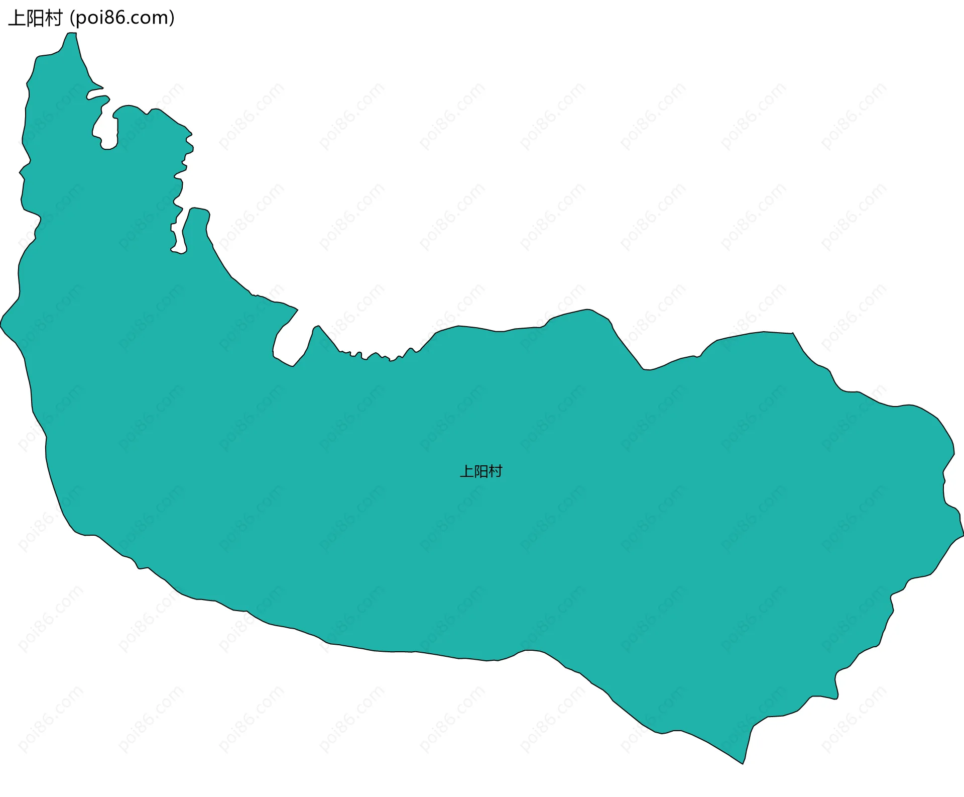 上阳村边界地图