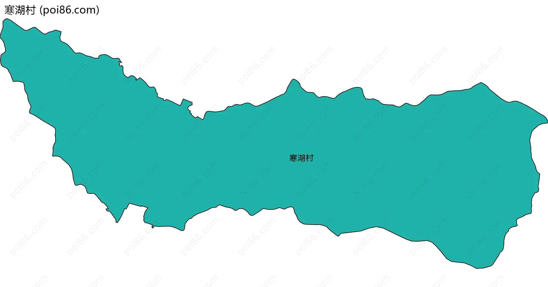 寒湖村边界地图