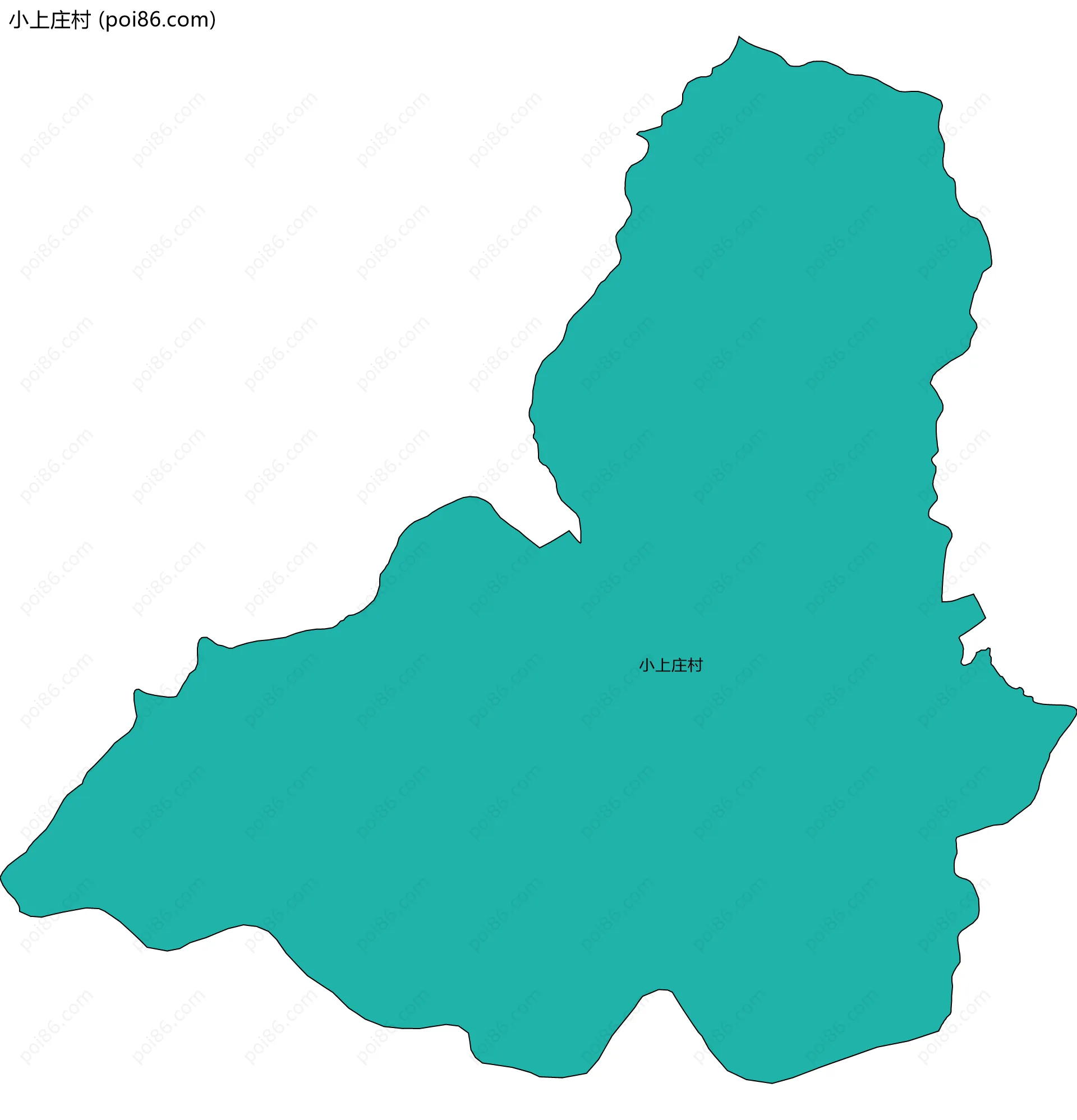 小上庄村边界地图