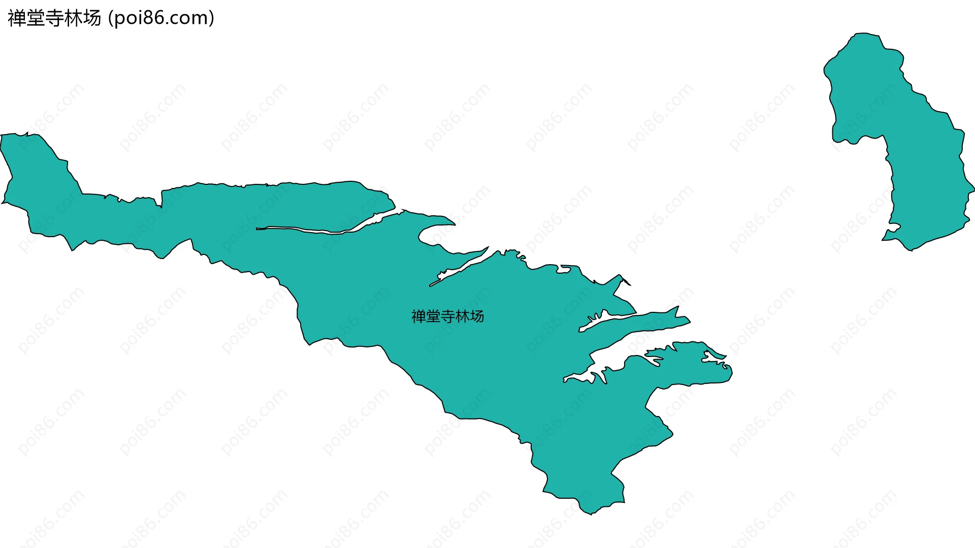 禅堂寺林场边界地图